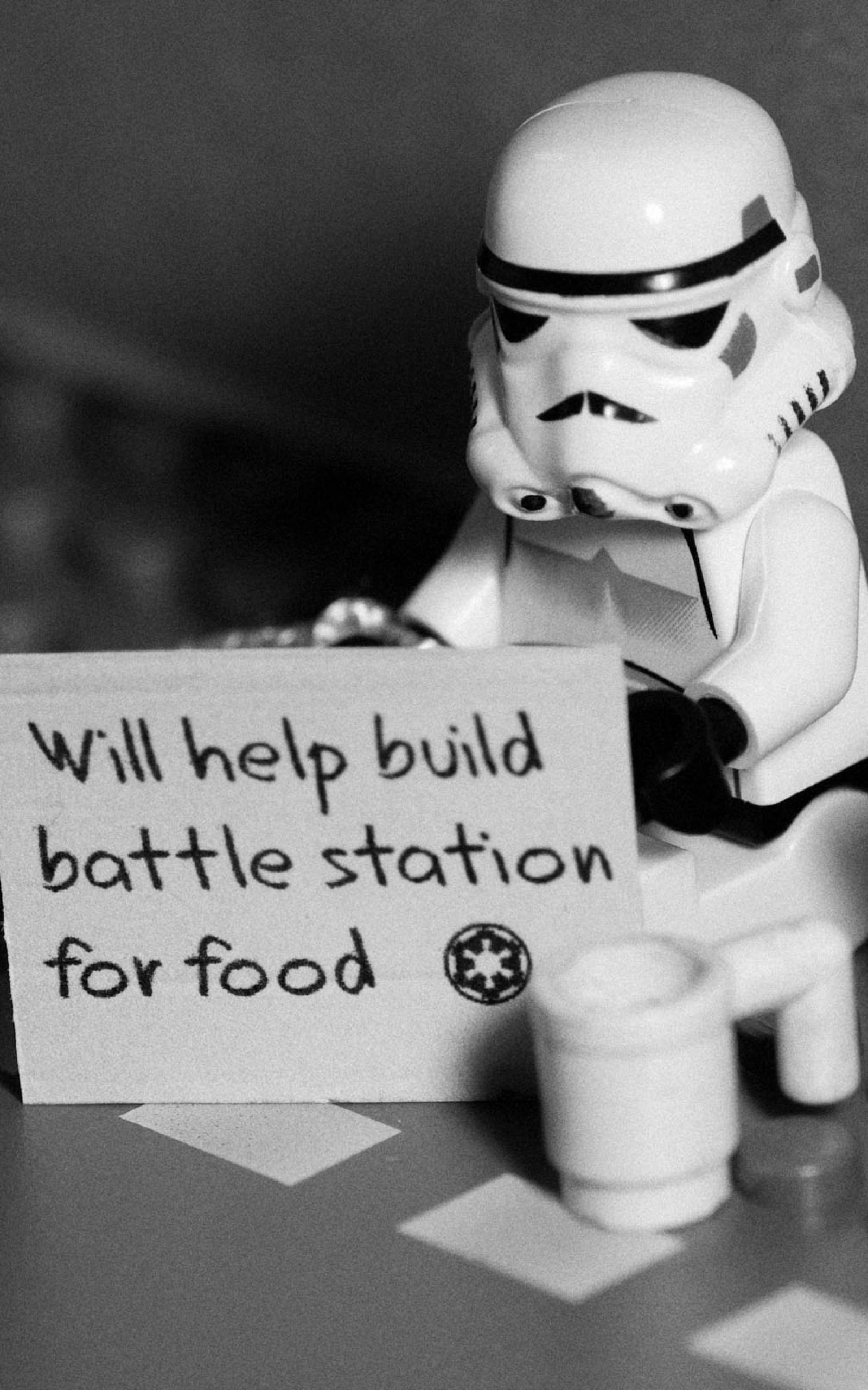 Funny Stormtrooper LEGO Star Wars Tablet Hình nền