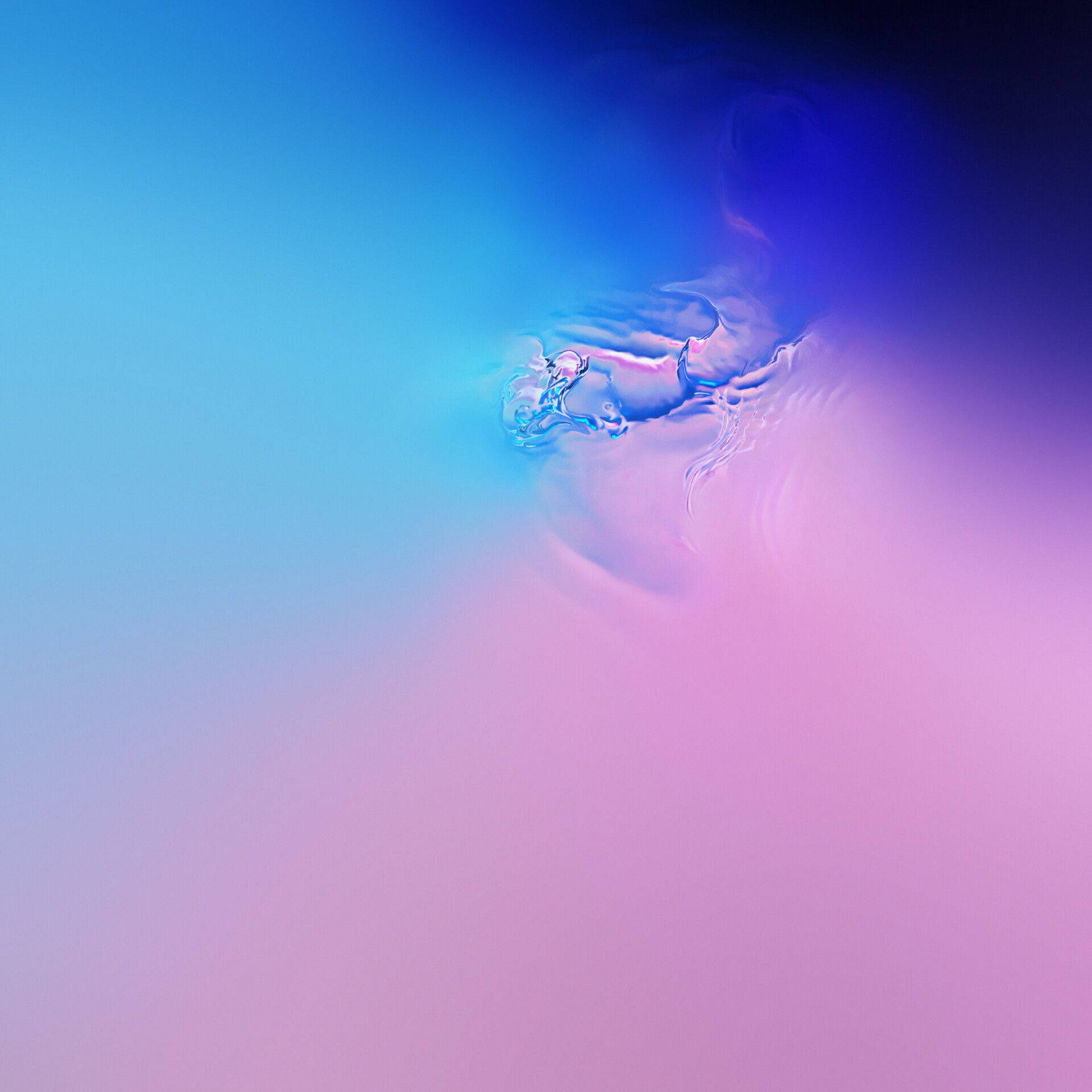 Galaxy S10 Nước Hồng và Xanh Hình nền