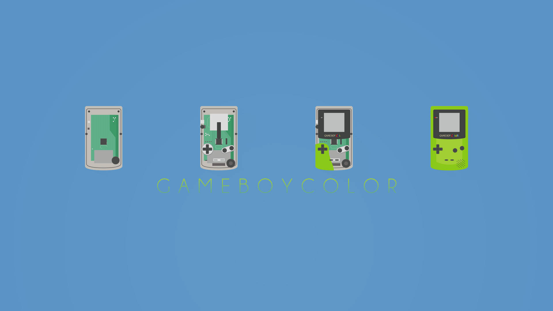 Game Boy Color lắp ráp từng bước Hình nền