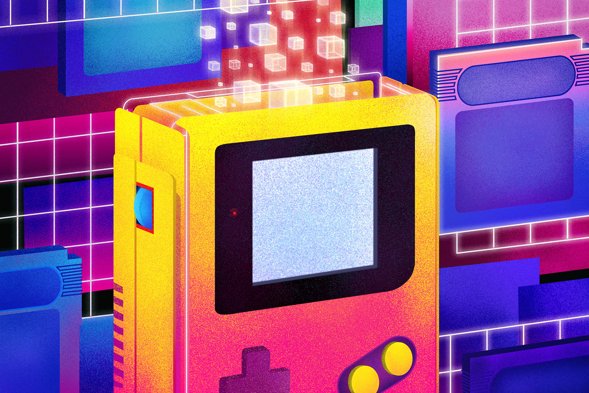 Game Boy Color Nghệ Thuật Tương Lai Hình nền
