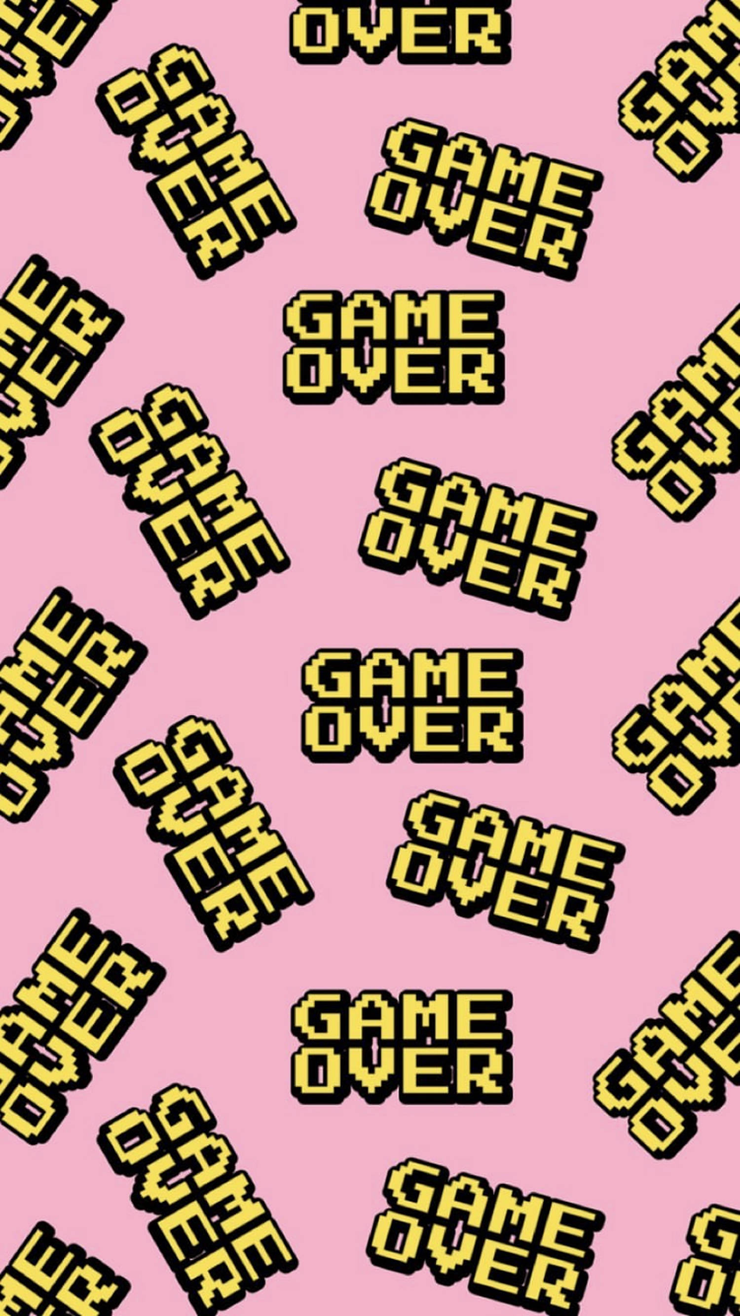 Game Over Thẩm Mỹ Chữ Nghĩa Hình nền