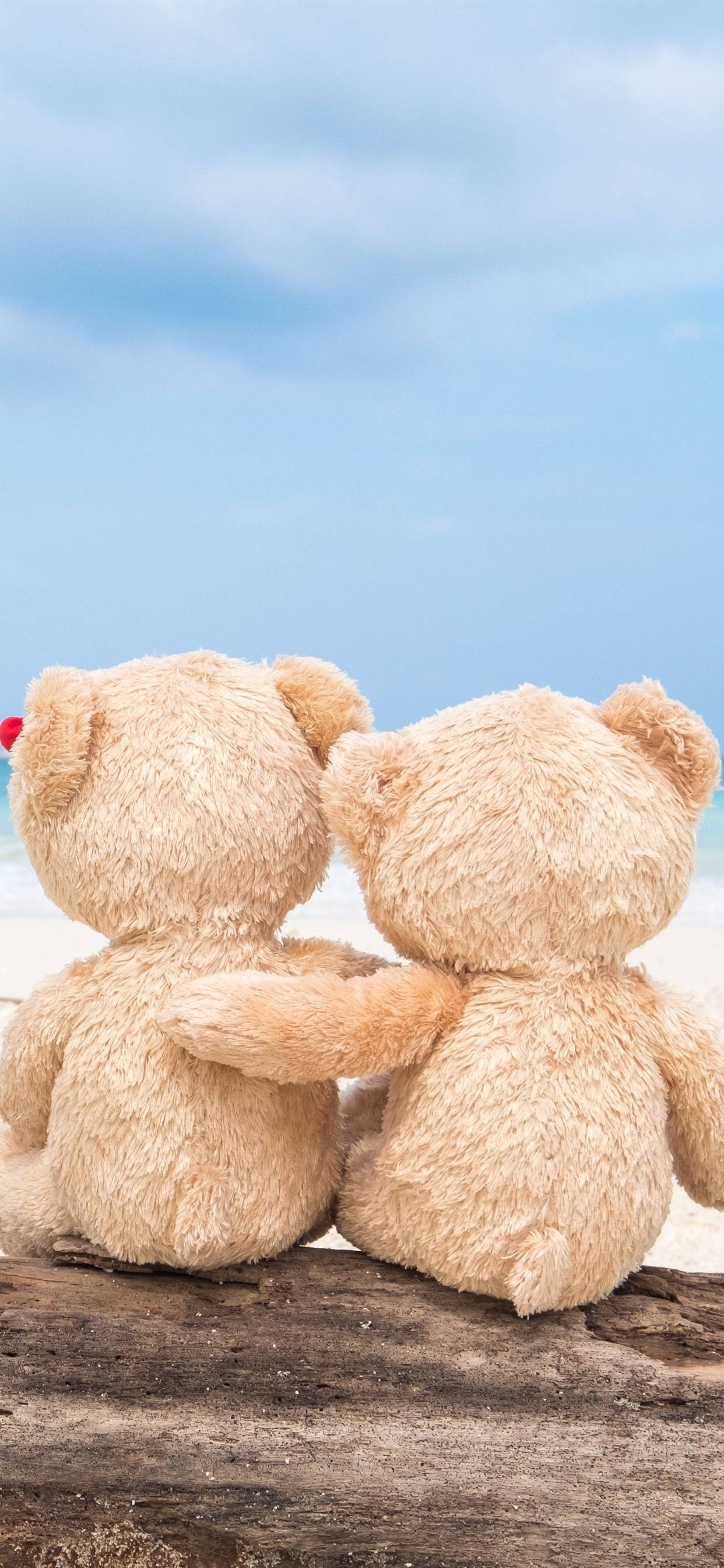 Gấu Bông Ôm Nhau Hình nền