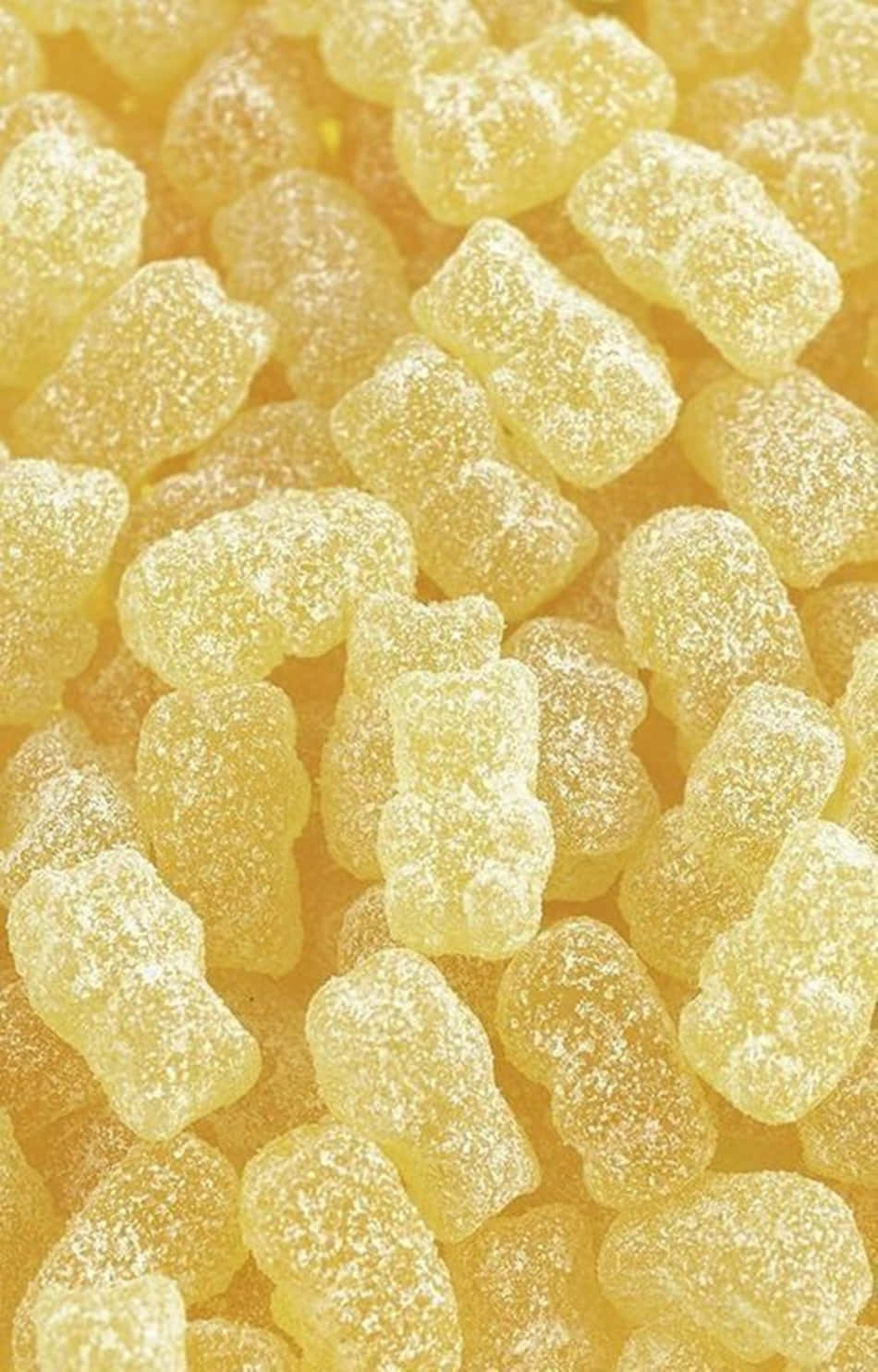 Gấu Dẻo Màu Vàng Pastel Dễ Thương Hình nền