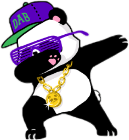 Gấu trúc Hip Hop đang nhảy Dab Hình nền