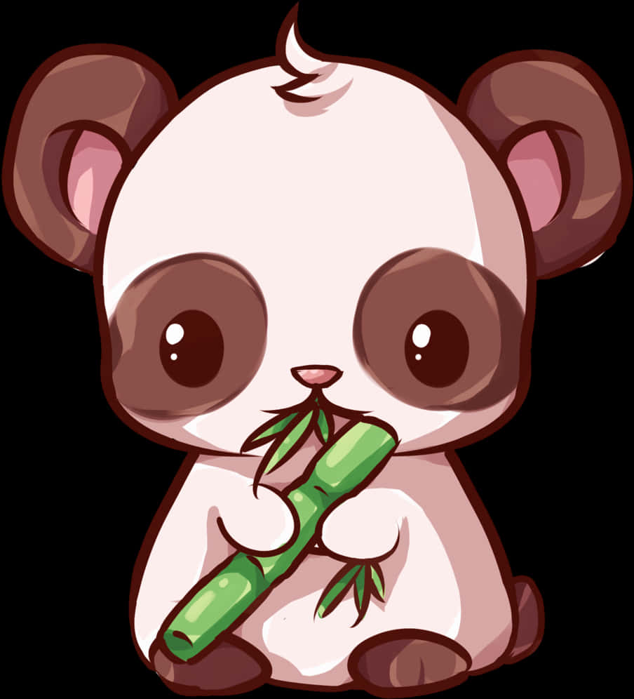 Gấu Trúc Kawaii Dễ Thương Với Tre Hình nền