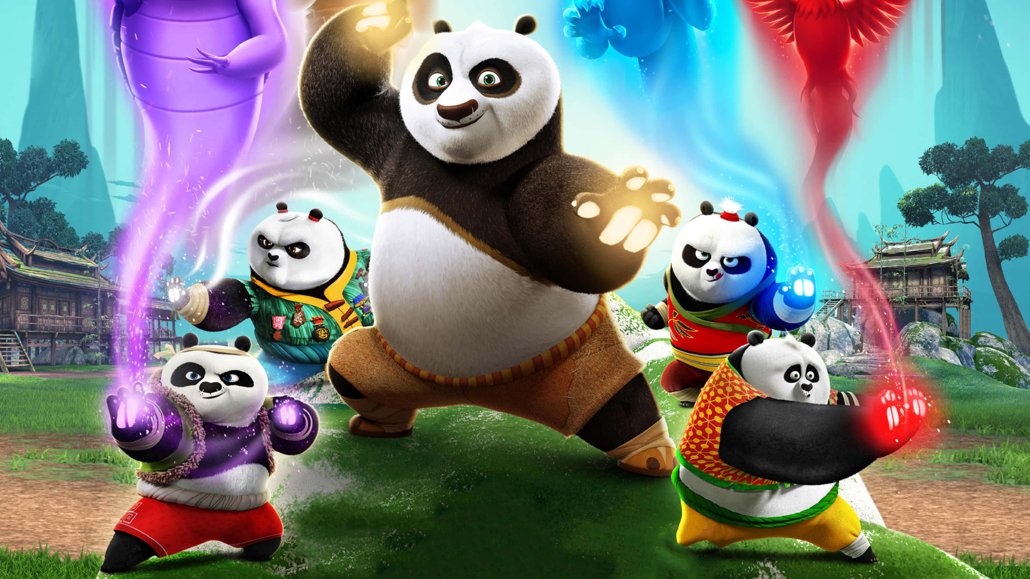 Gấu Trúc Khổng Lồ Kung Fu Hình nền