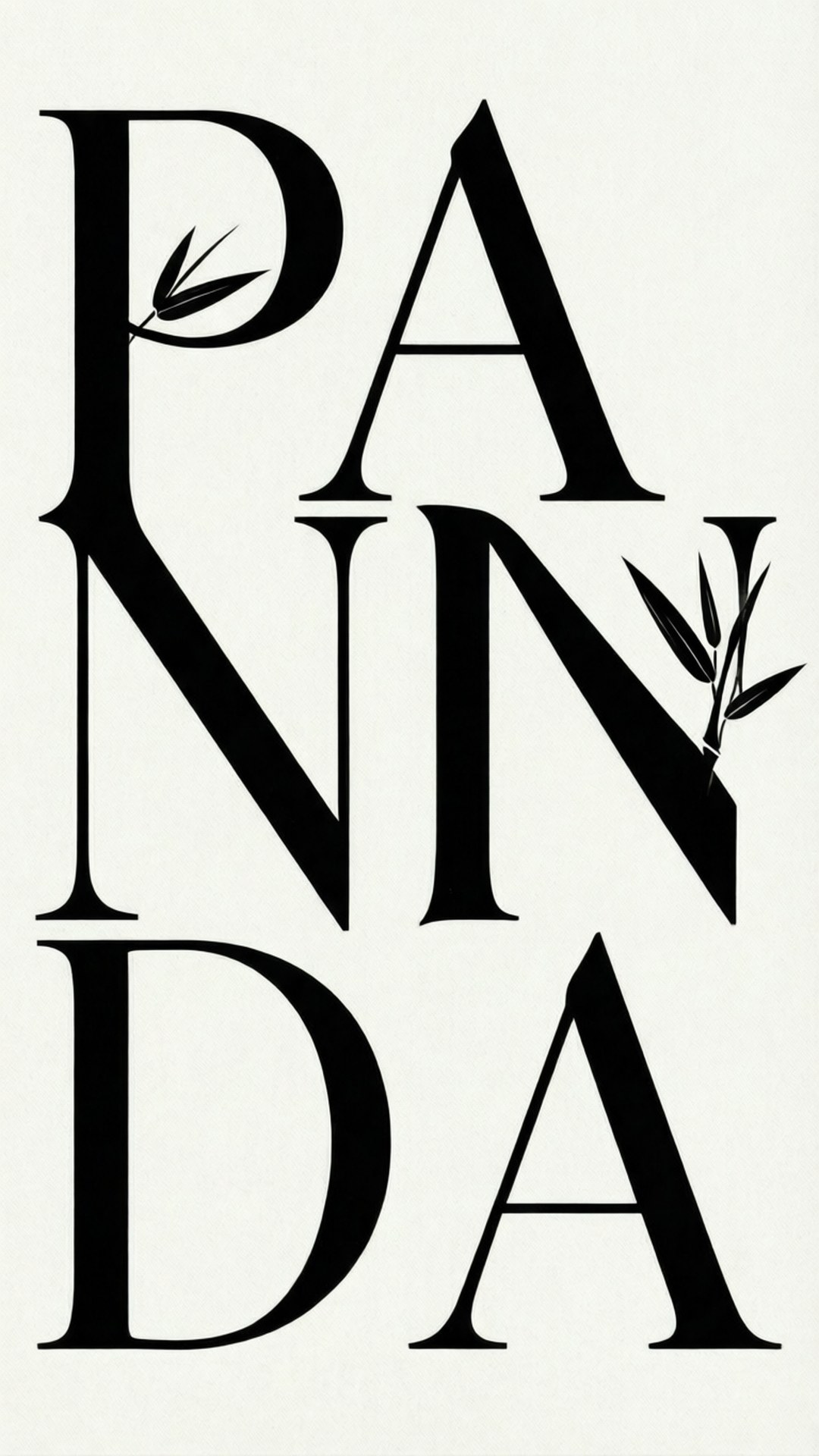 Gấu trúc Typography Hình nền