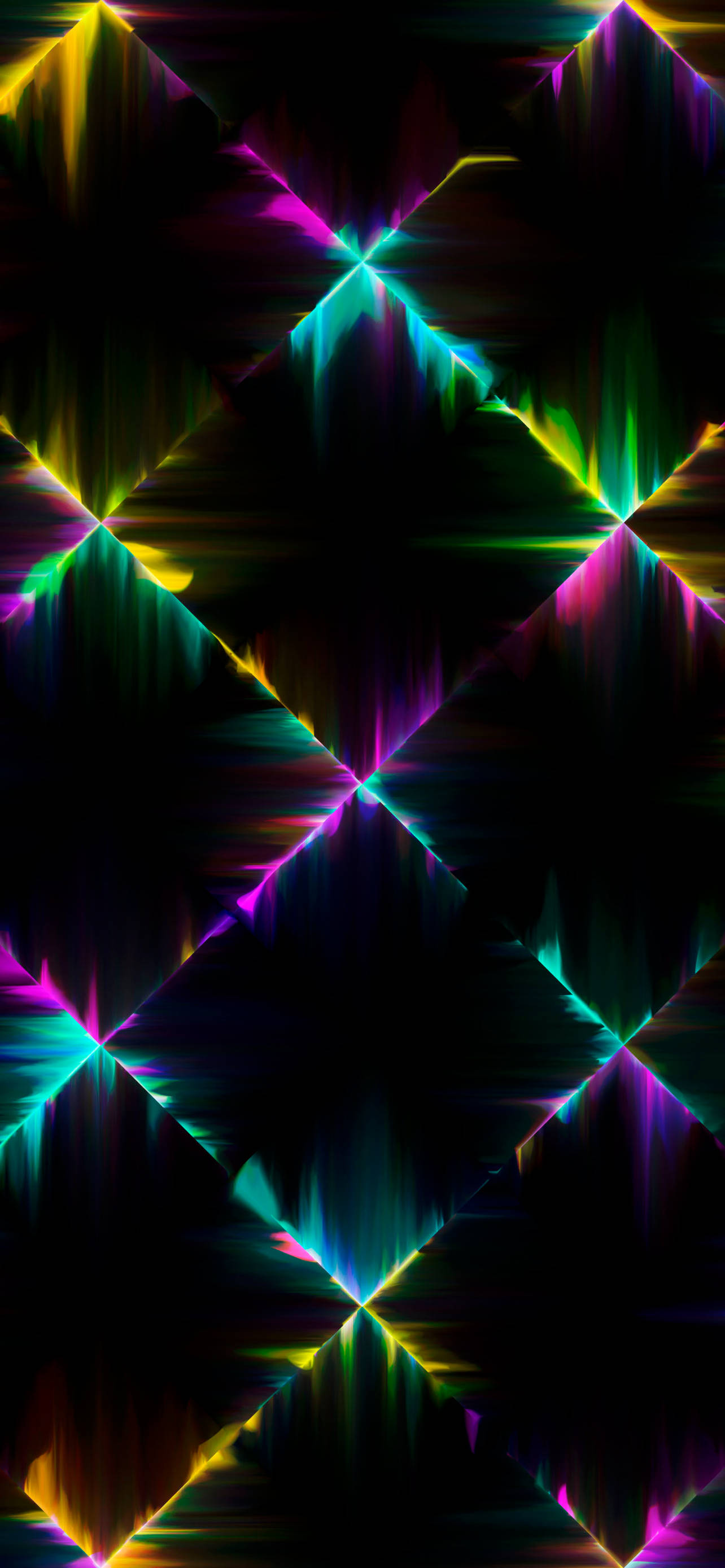 Geometric Pattern Neon Aesthetic iPhone Hình nền
