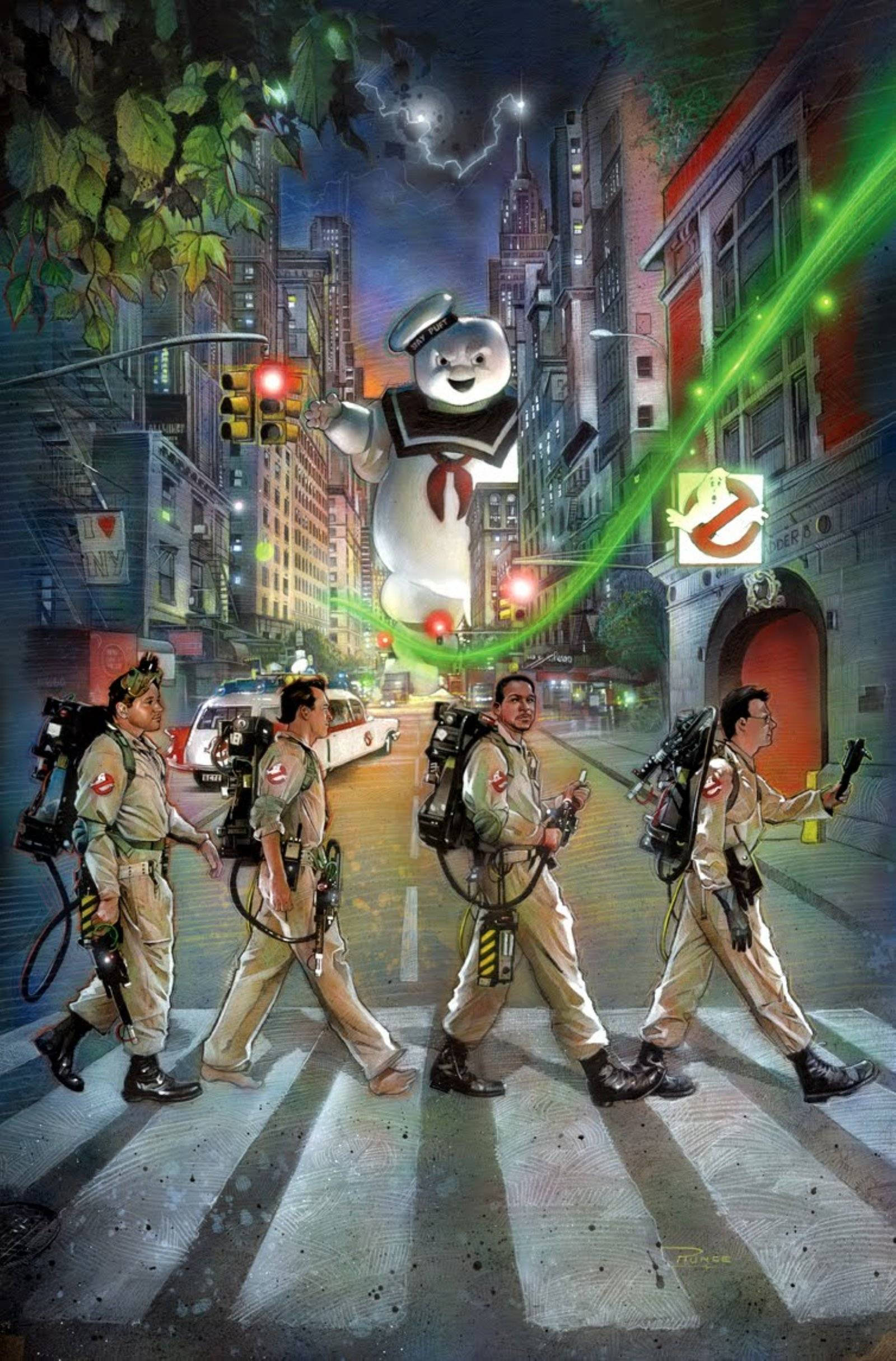 Ghostbusters Characters, Collectively Chasing the Beat. Hình nền