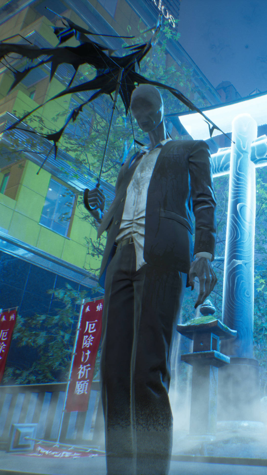 Ghostwire Tokyo Người Đi Mưa Hình nền