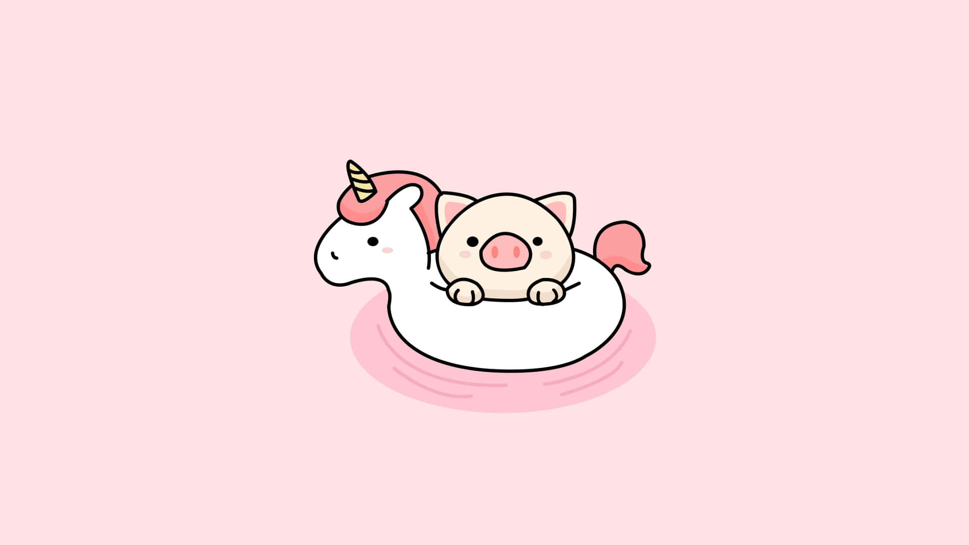 Giấc mơ màu hồng kawaii với mây bồng bềnh cho mọi thiết bị của bạn Hình nền