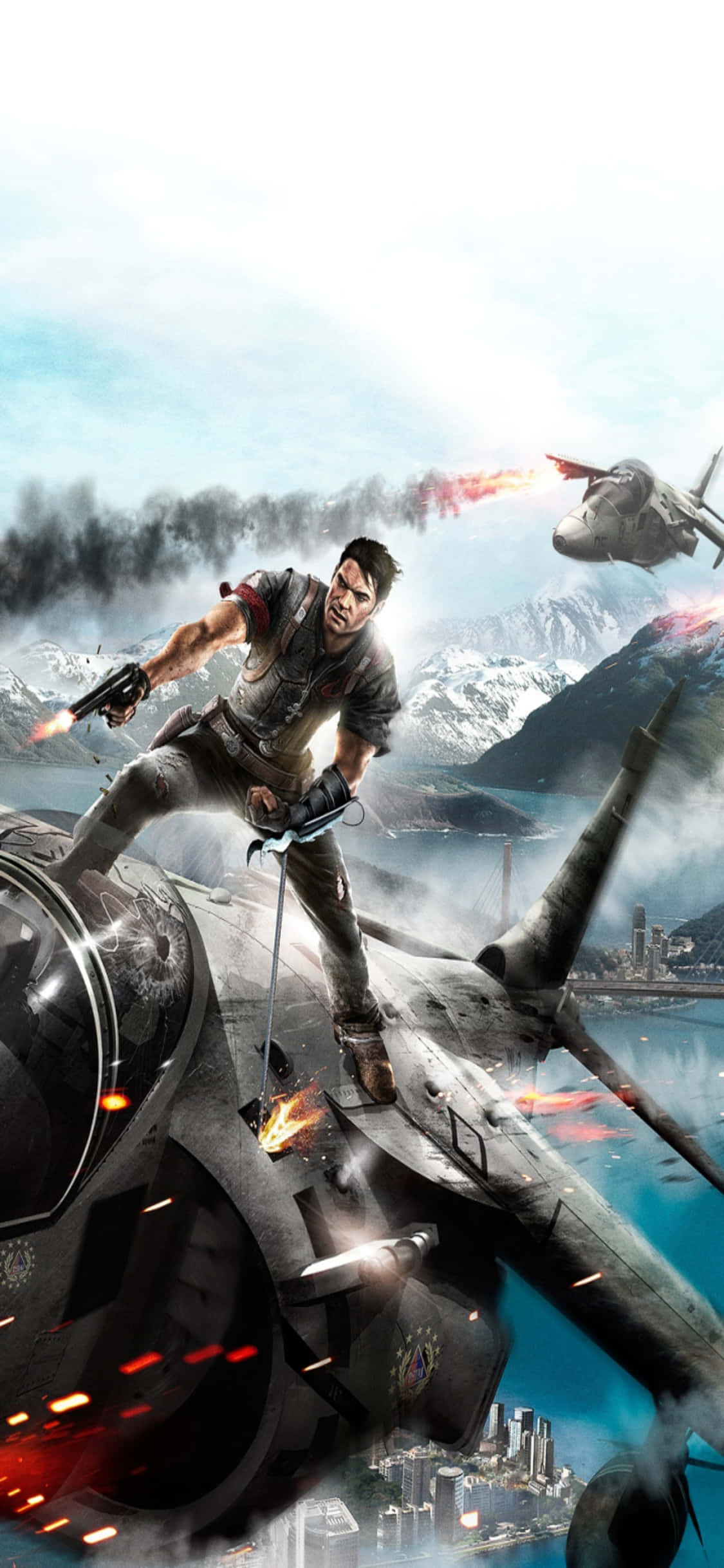 Giải Phóng Hỗn Loạn Với iPhone X và Just Cause 4 Hình nền