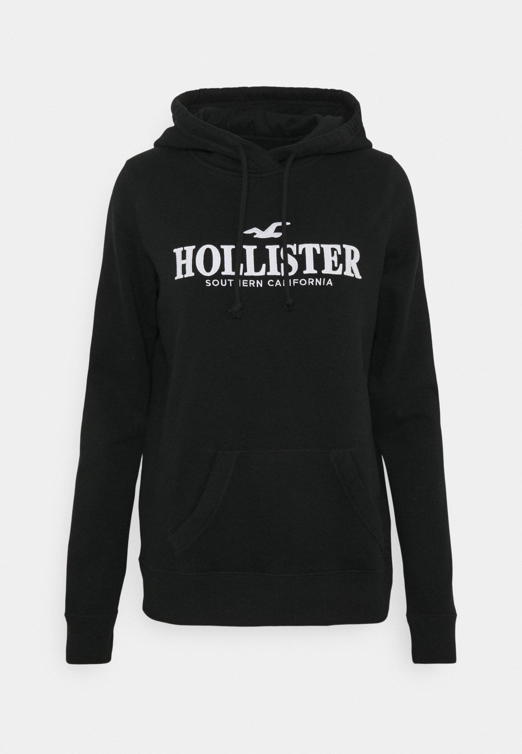 Giải Phóng Phong Cách Đường Phố Với Áo Khoác Hoodie Đen Của Hollister Hình nền