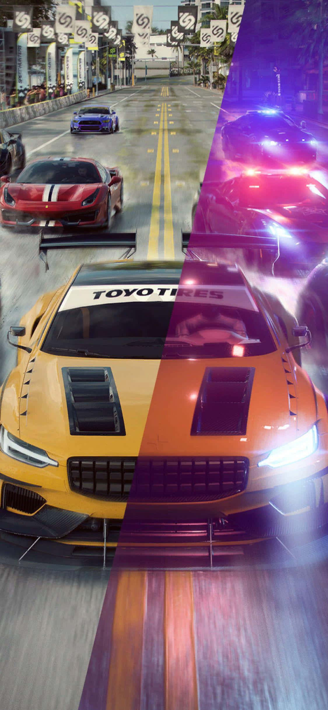 Giải phóng quỷ tốc độ - Tải Need for Speed Heat trên iPhone Xs của bạn Hình nền