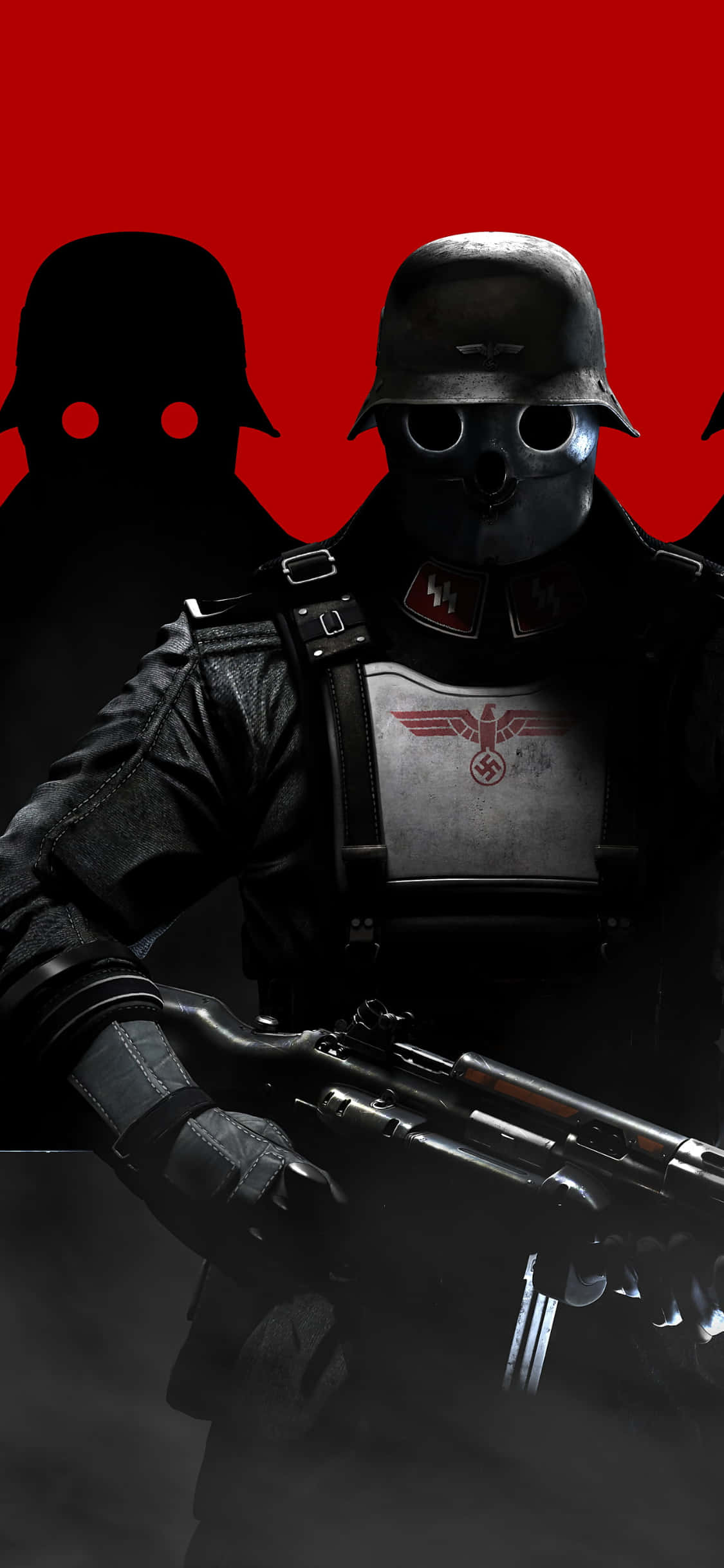 Giải phóng sức mạnh iPhone Xs trong Wolfenstein II Hình nền
