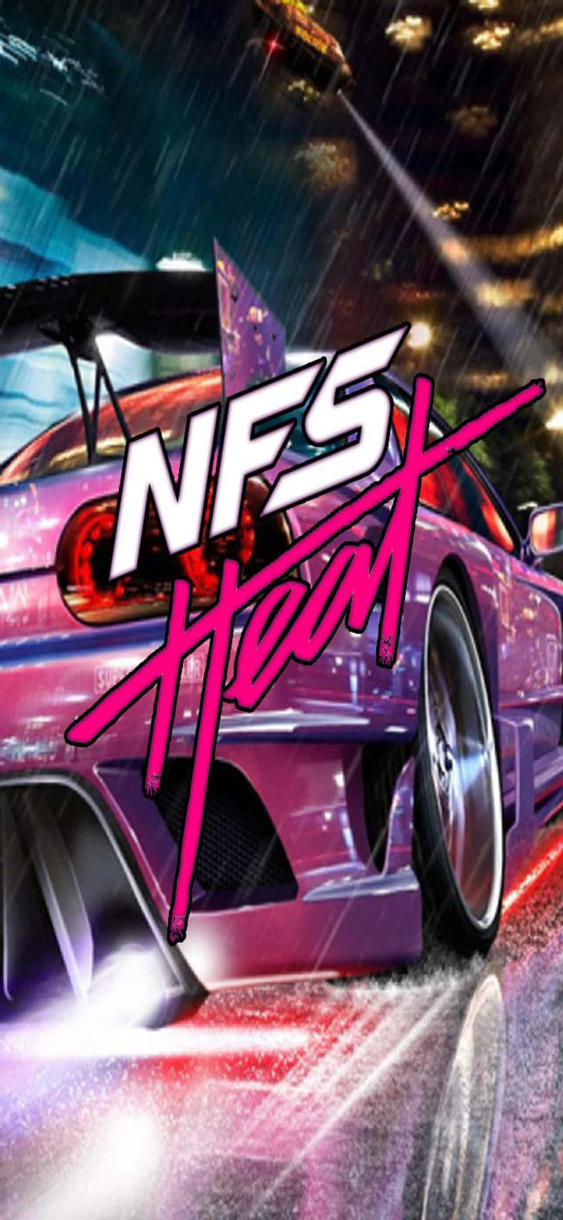 Giải phóng tốc độ tối đa của bạn với iPhone Xs Need For Speed Heat mới. Hình nền