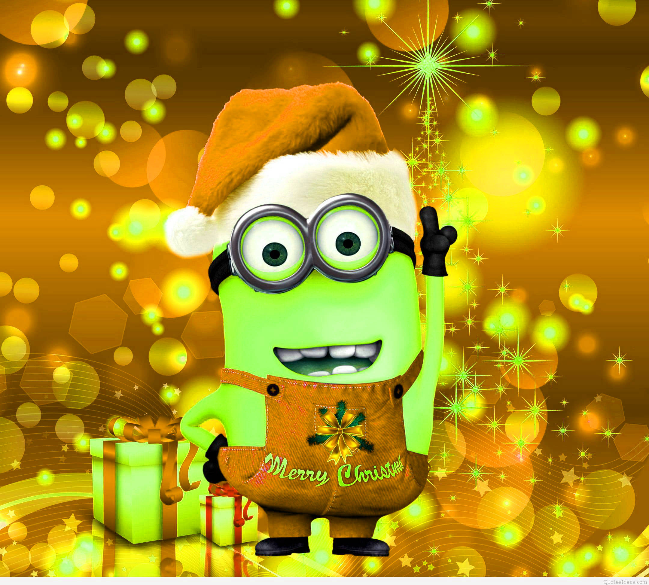 Giáng Sinh Minion Xanh Lịch Lã Hình nền