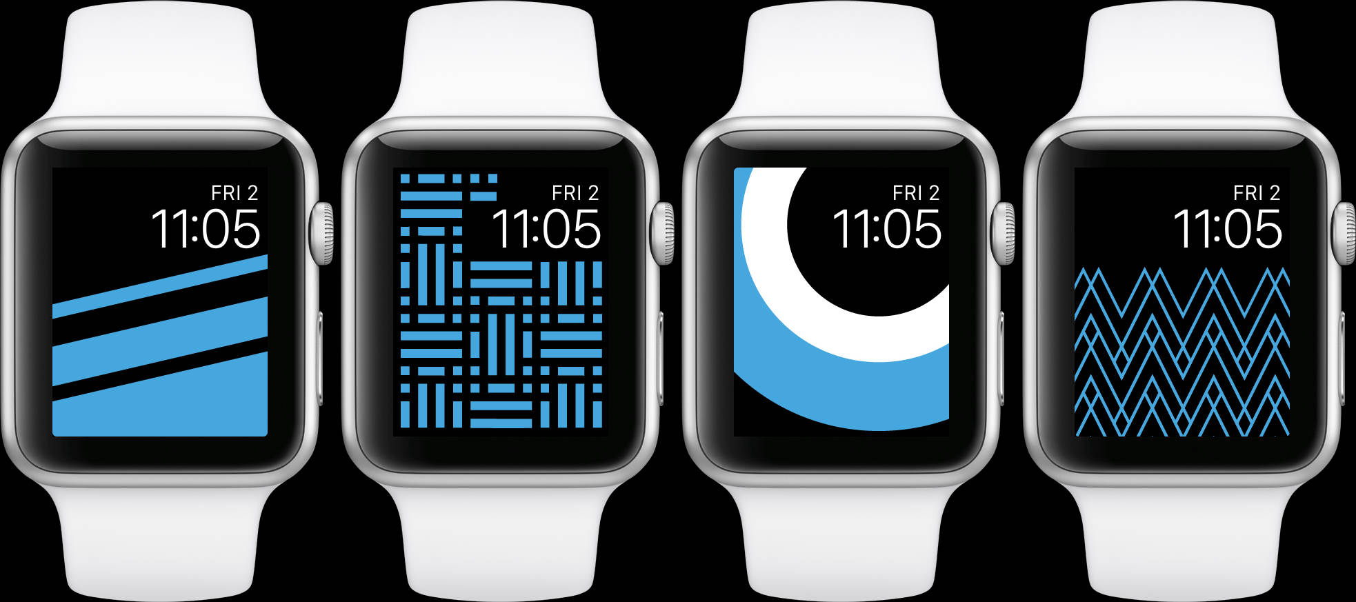 Giao diện Apple Watch chủ đề xanh dương Hình nền