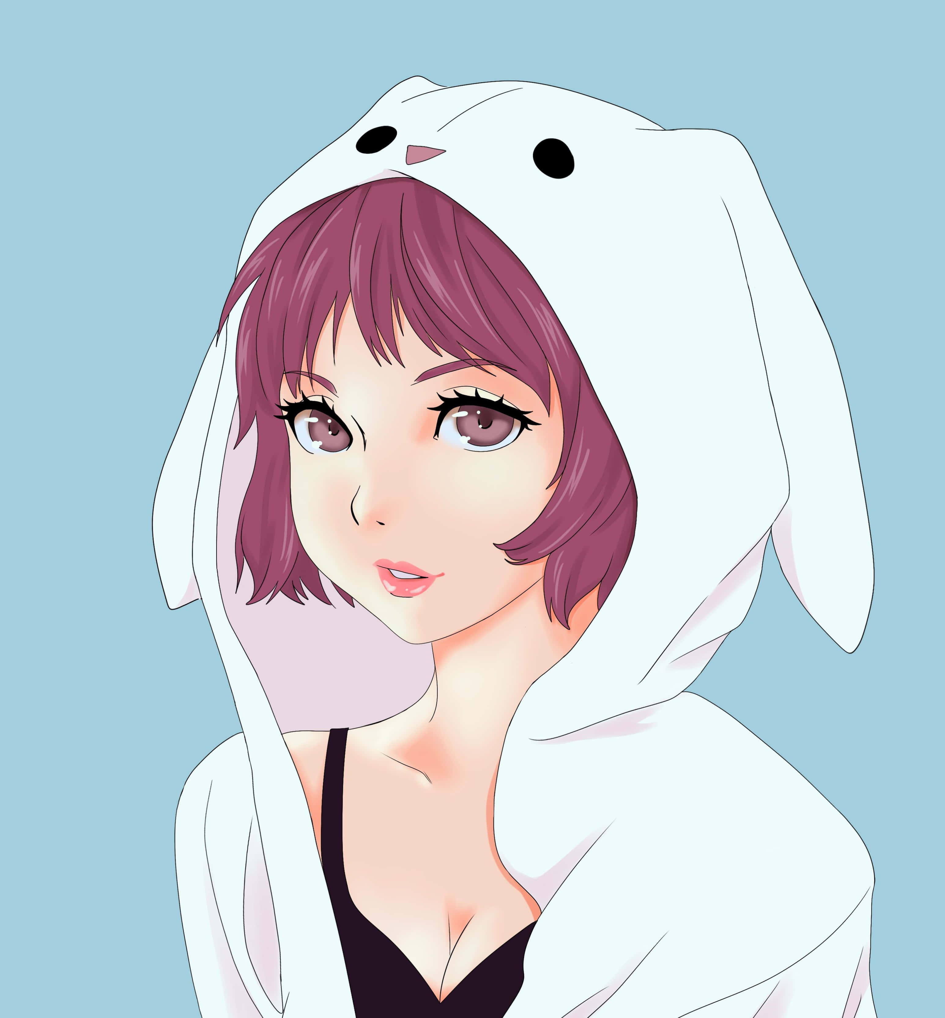 Giữ ấm mùa đông này với chiếc áo hoodie anime girl thời trang! Hình nền