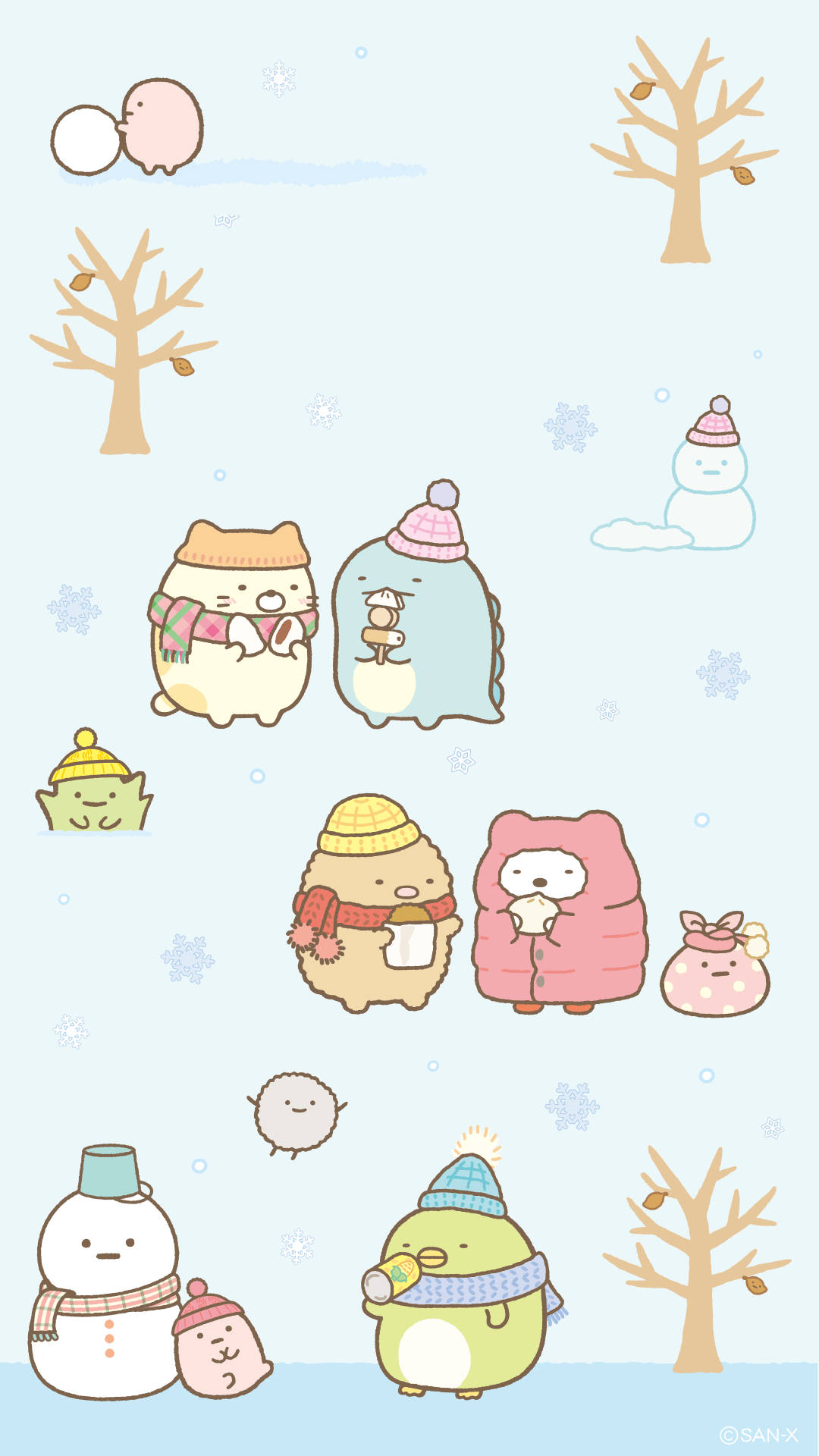 Giữ Ấm Và Dễ Chịu Trong Mùa Đông Cùng Sumikko Gurashi! Hình nền