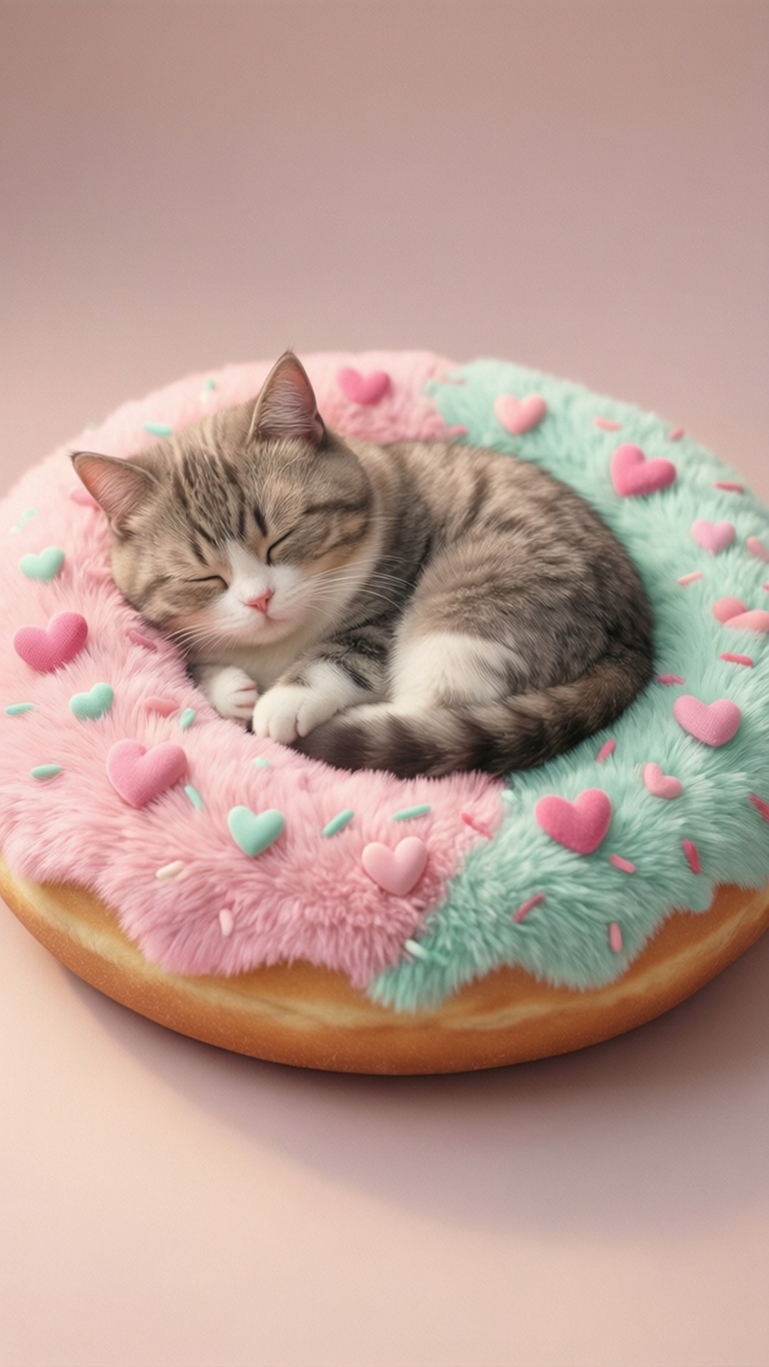 Giường Bánh Donut Pusheen Hình nền
