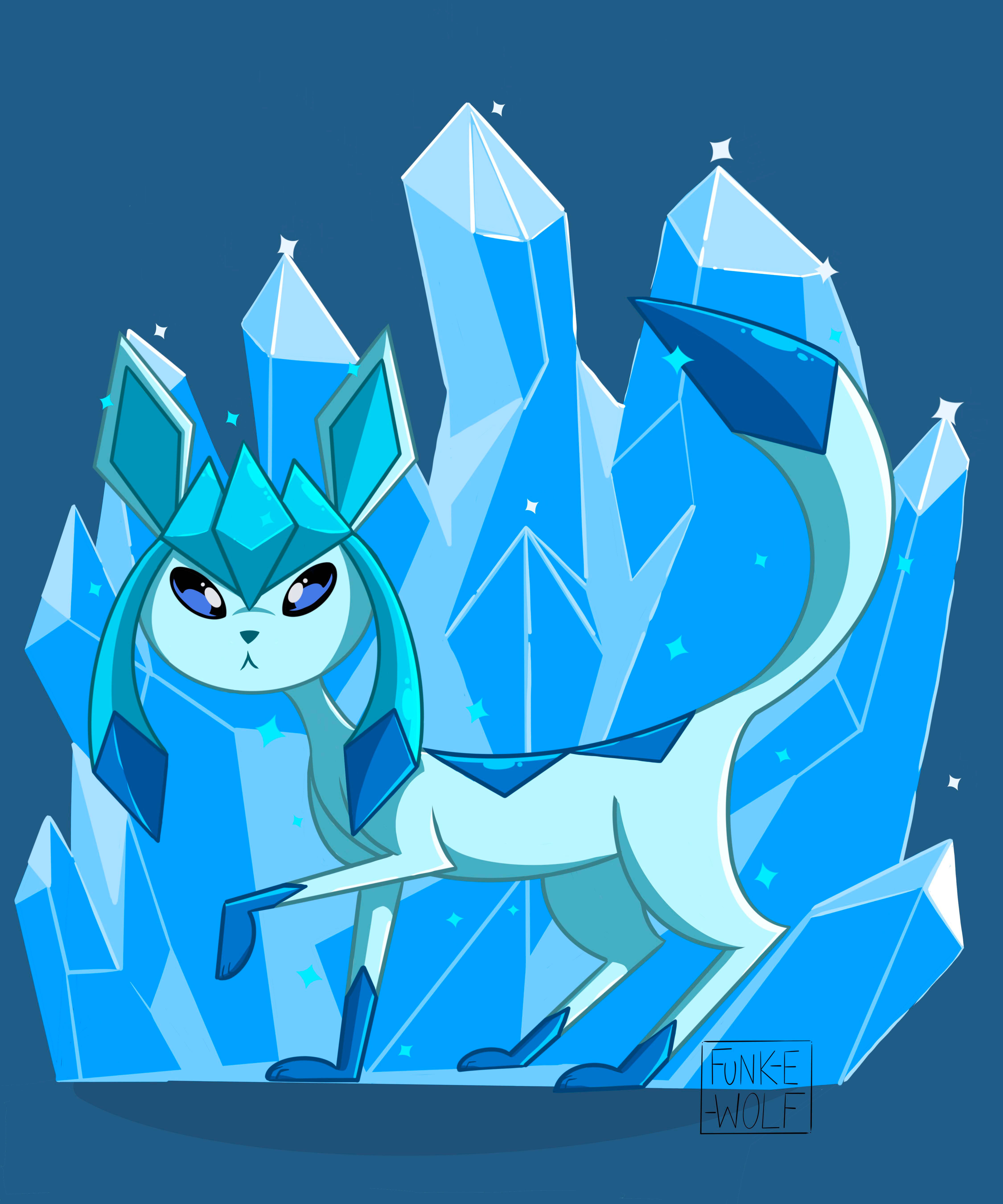 Glaceon Hoạt Hình Dễ Thương Hình nền