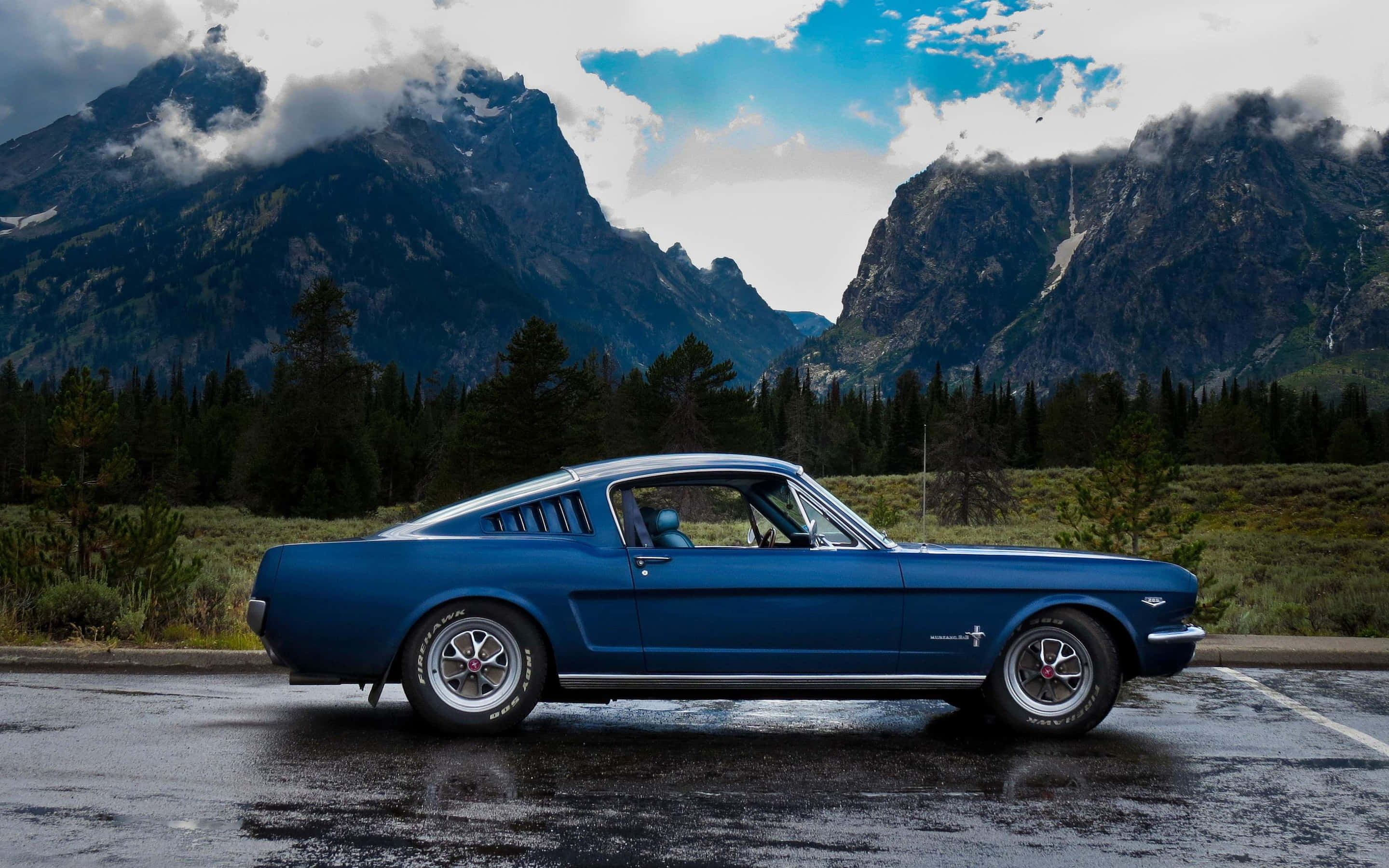 Góc nhìn ấn tượng của Ford Mustang Fastback 1966 Hình nền