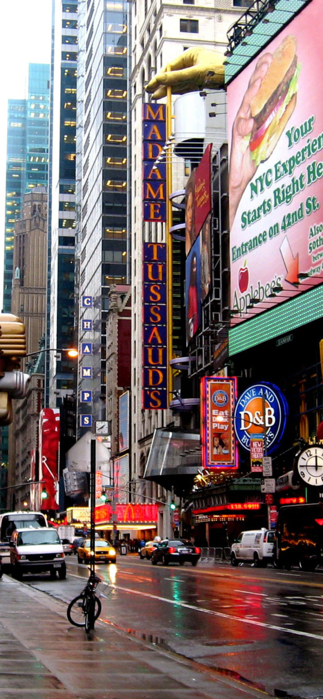 Góc nhìn từ trên cao ngoạn mục của thành phố New York từ iPhone Xs Hình nền