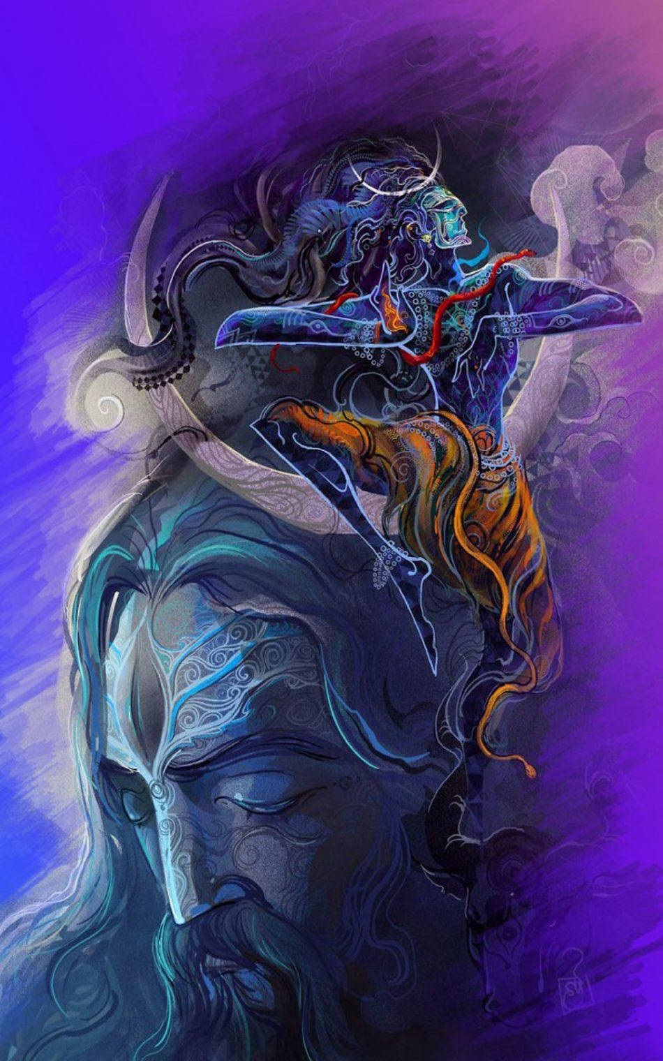 God Mobile Shiva Tác phẩm nghệ thuật thần Hindu Hình nền