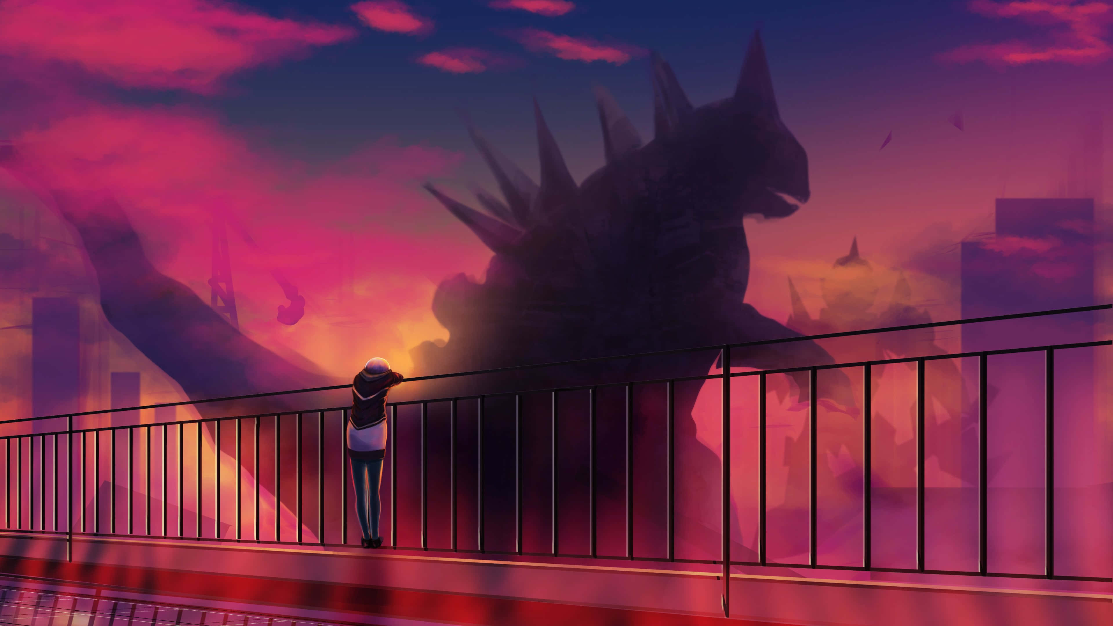 Godzilla, Godzilla đấu với Kaiju, Godzilla đấu với Kaiju, Godzilla đấu với Kaiju Hình nền