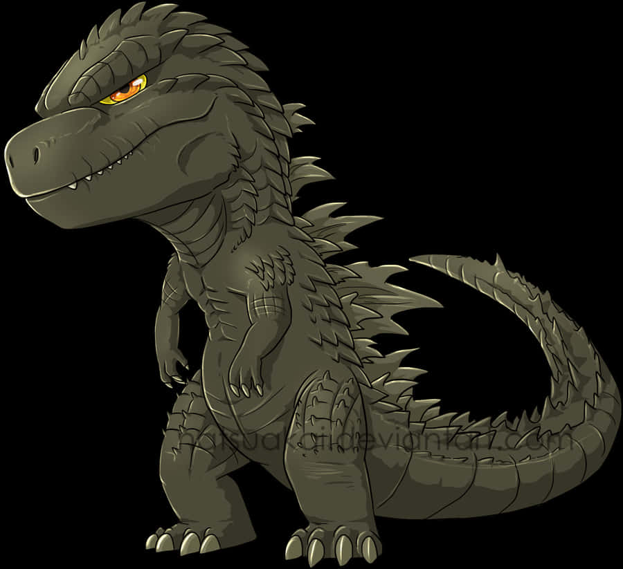 Godzilla hoạt hình đang đứng Hình nền