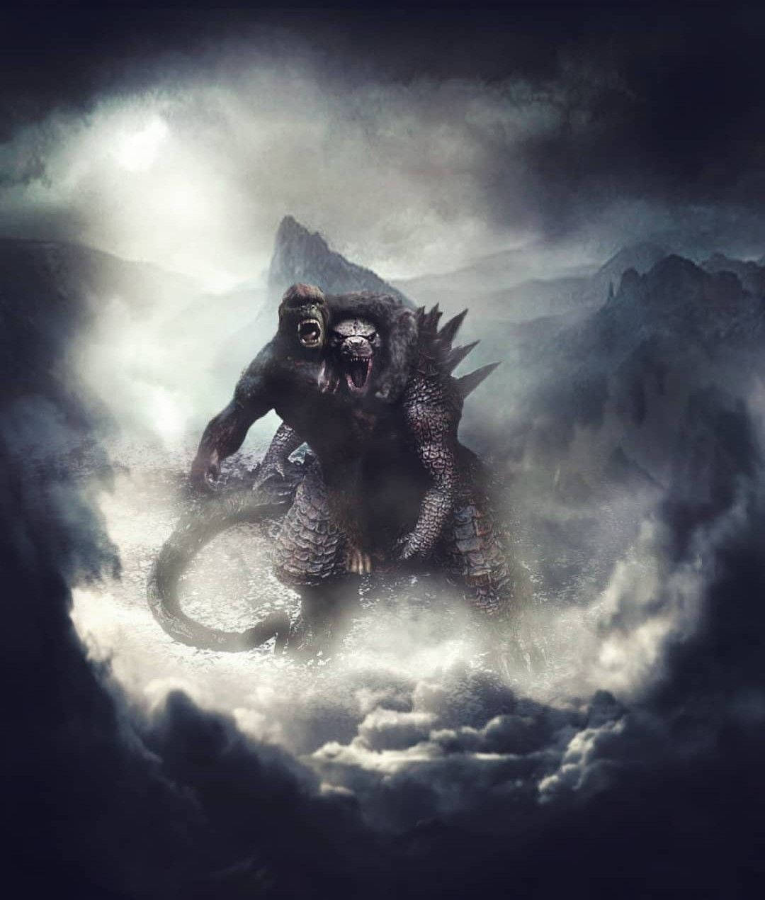 "Godzilla & Kong trong một trận quyết đấu hoành tráng" Hình nền