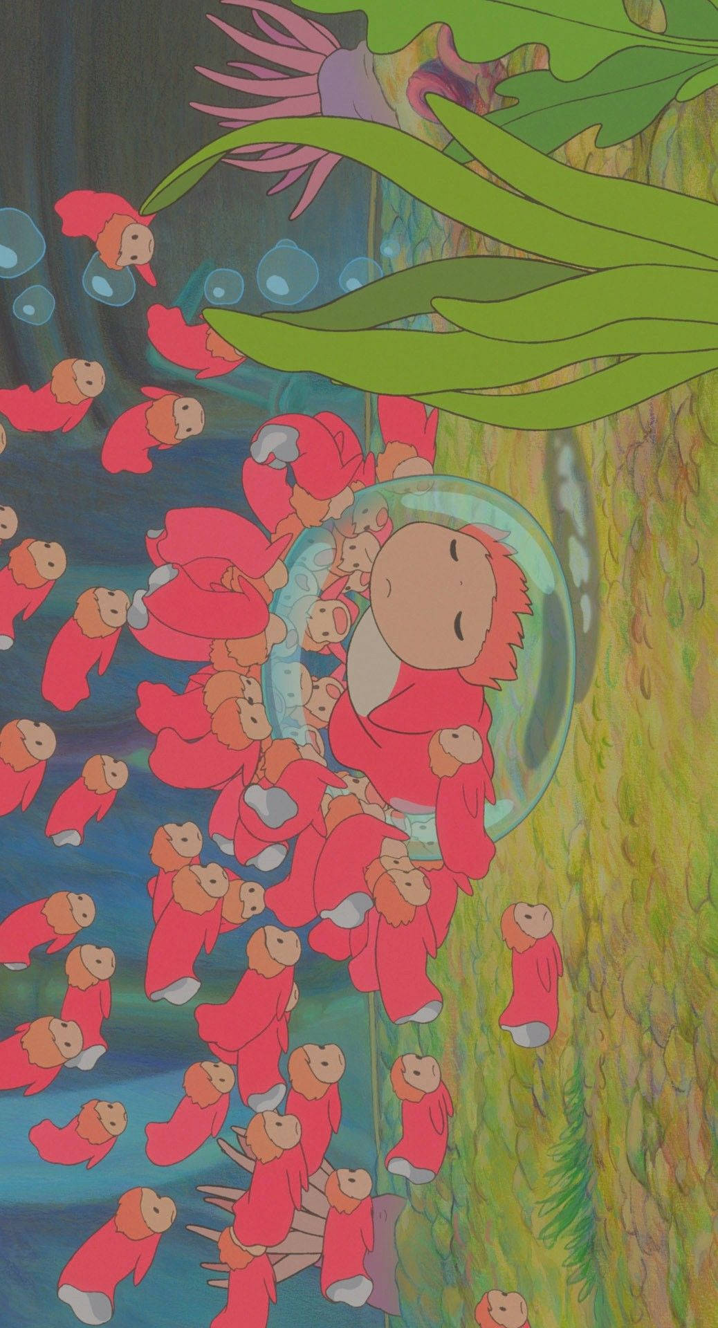 Gợi không gian dịu dàng với phong cách mềm mại Ponyo. Hình nền