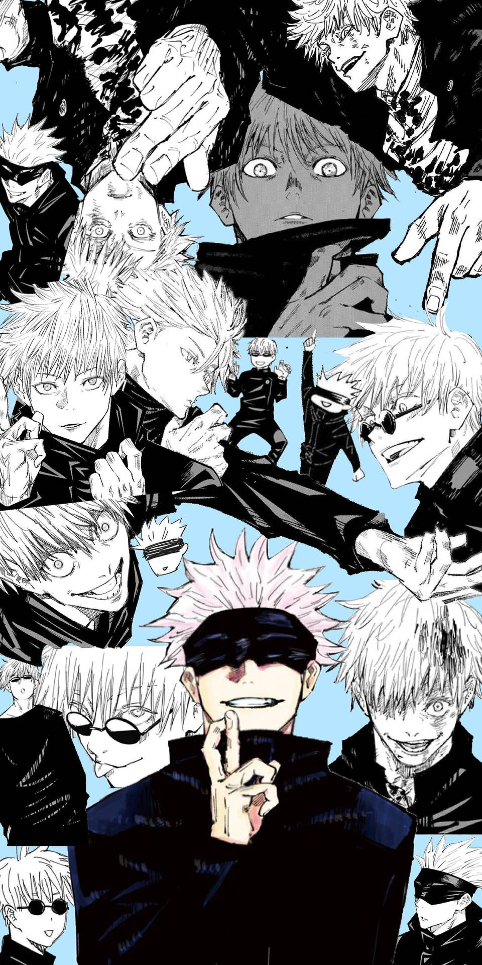 Hình nền nghệ thuật manga Gojo Satoru Jujutsu Kaisen — Jujutsu Kaisen Hình nền