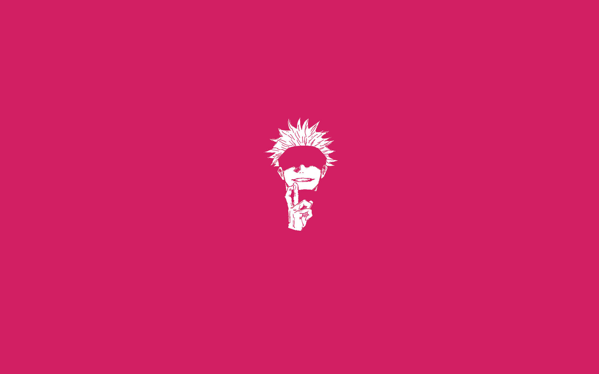 Hình nền nghệ thuật vector Gojo Satoru màu hồng Jujutsu Kaisen — Jujutsu Kaisen Hình nền