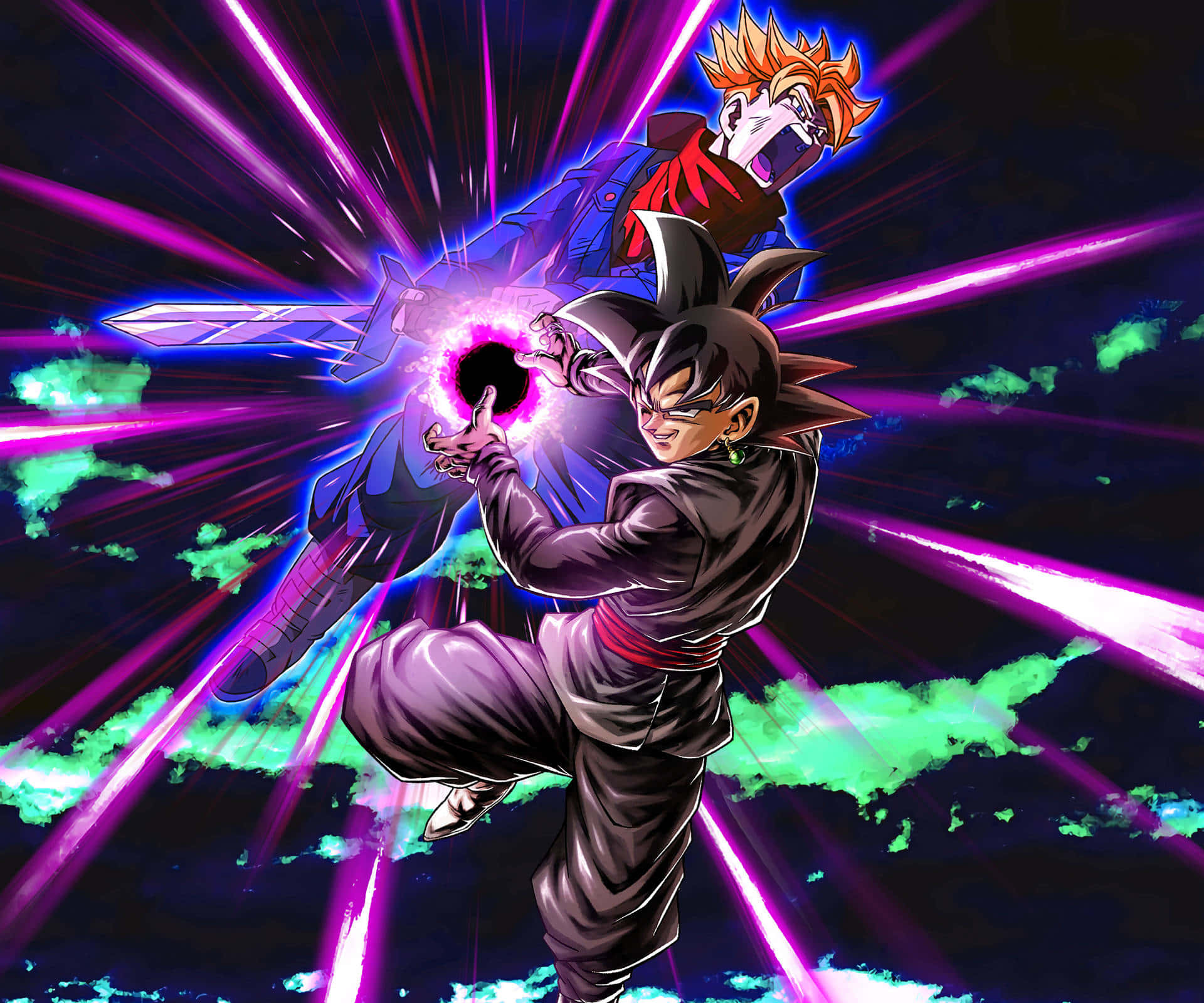Goku Black Mãnh Liệt Trong Trận Chiến Hình nền