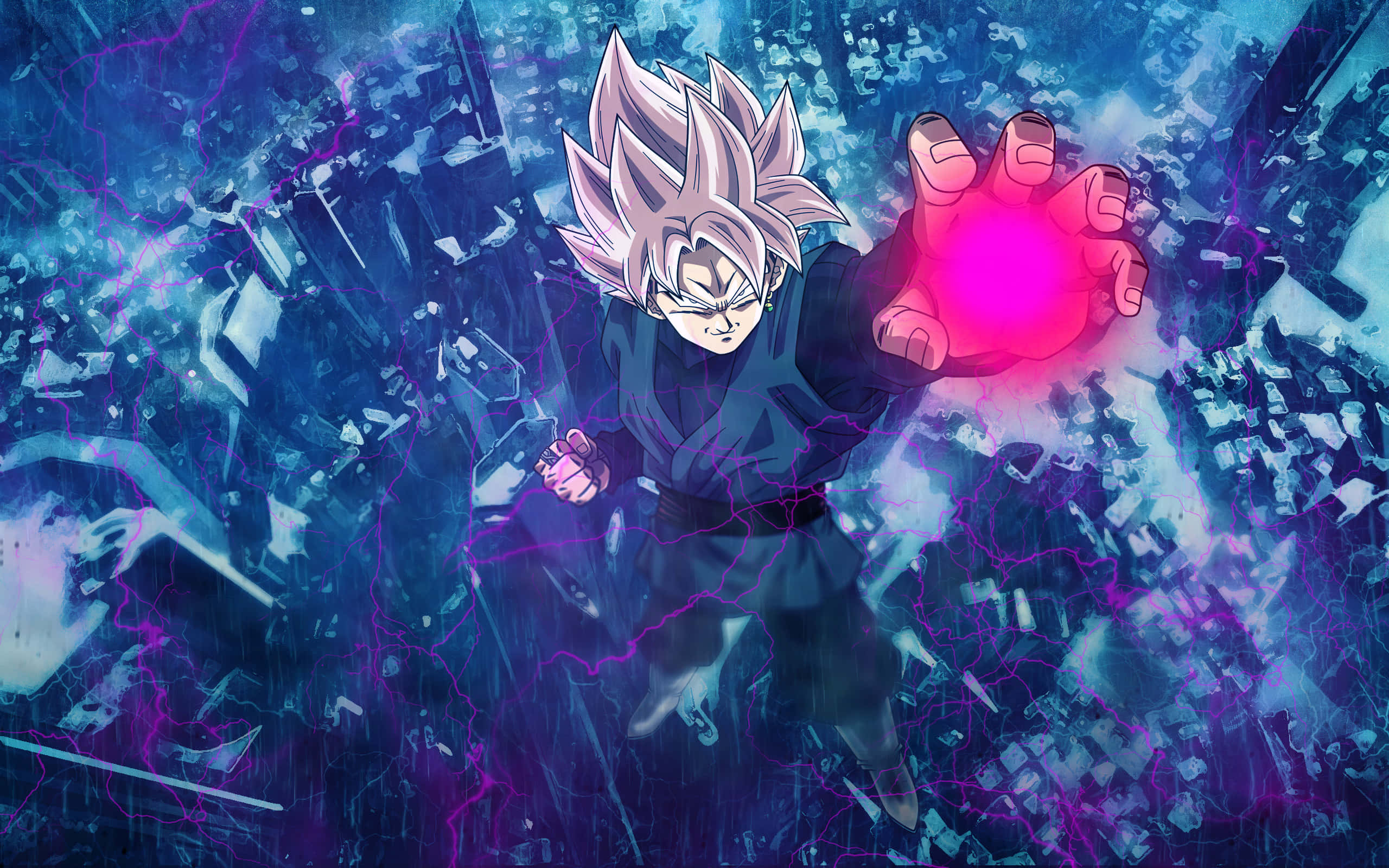 Goku Black toàn năng trong hành động dũng mãnh Hình nền