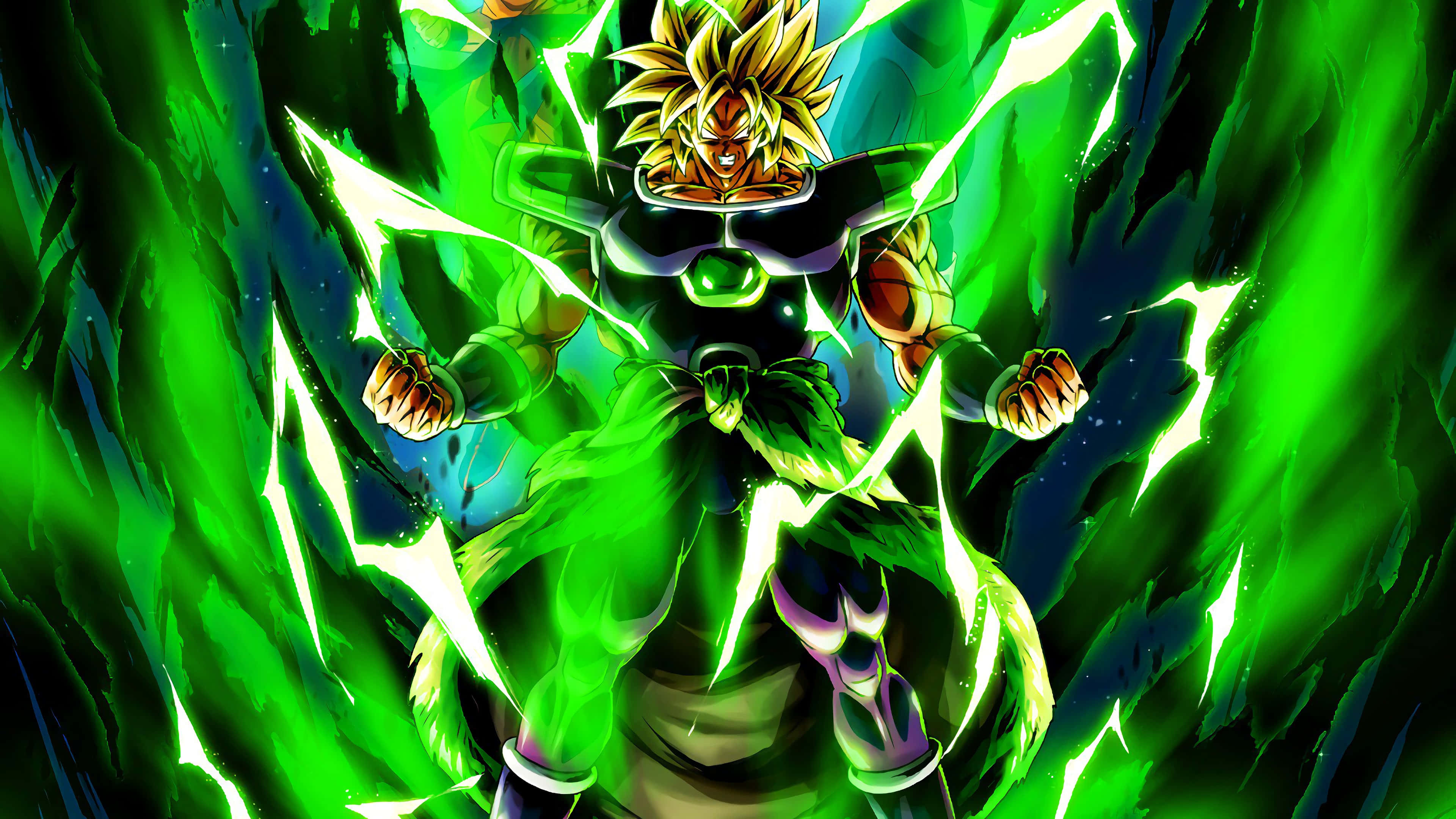 Goku chuẩn bị đối đầu với huyền thoại Saiyan, Broly Hình nền