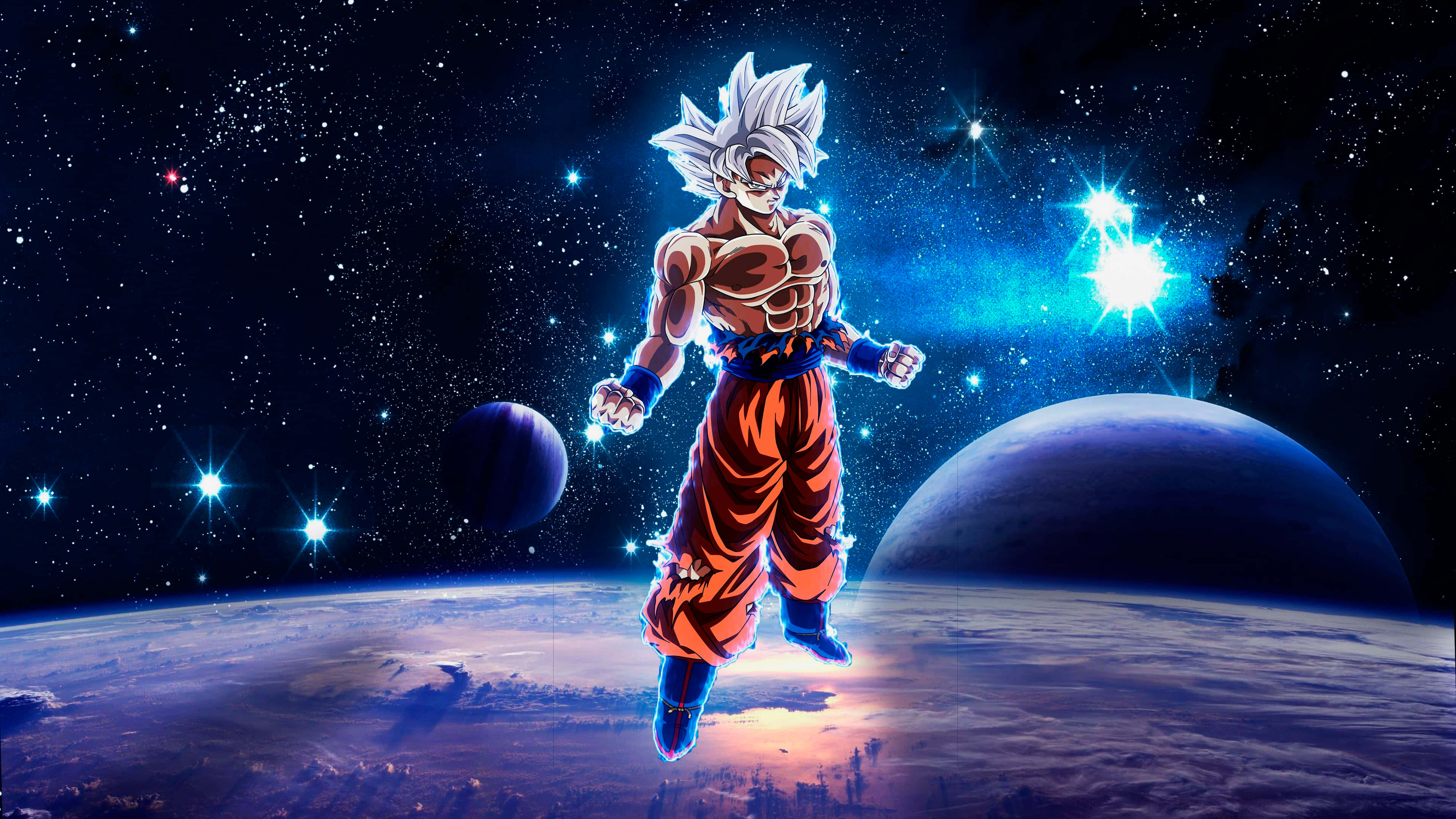 Goku đạt cảnh giới Tự Tại Cực Ý Hình nền