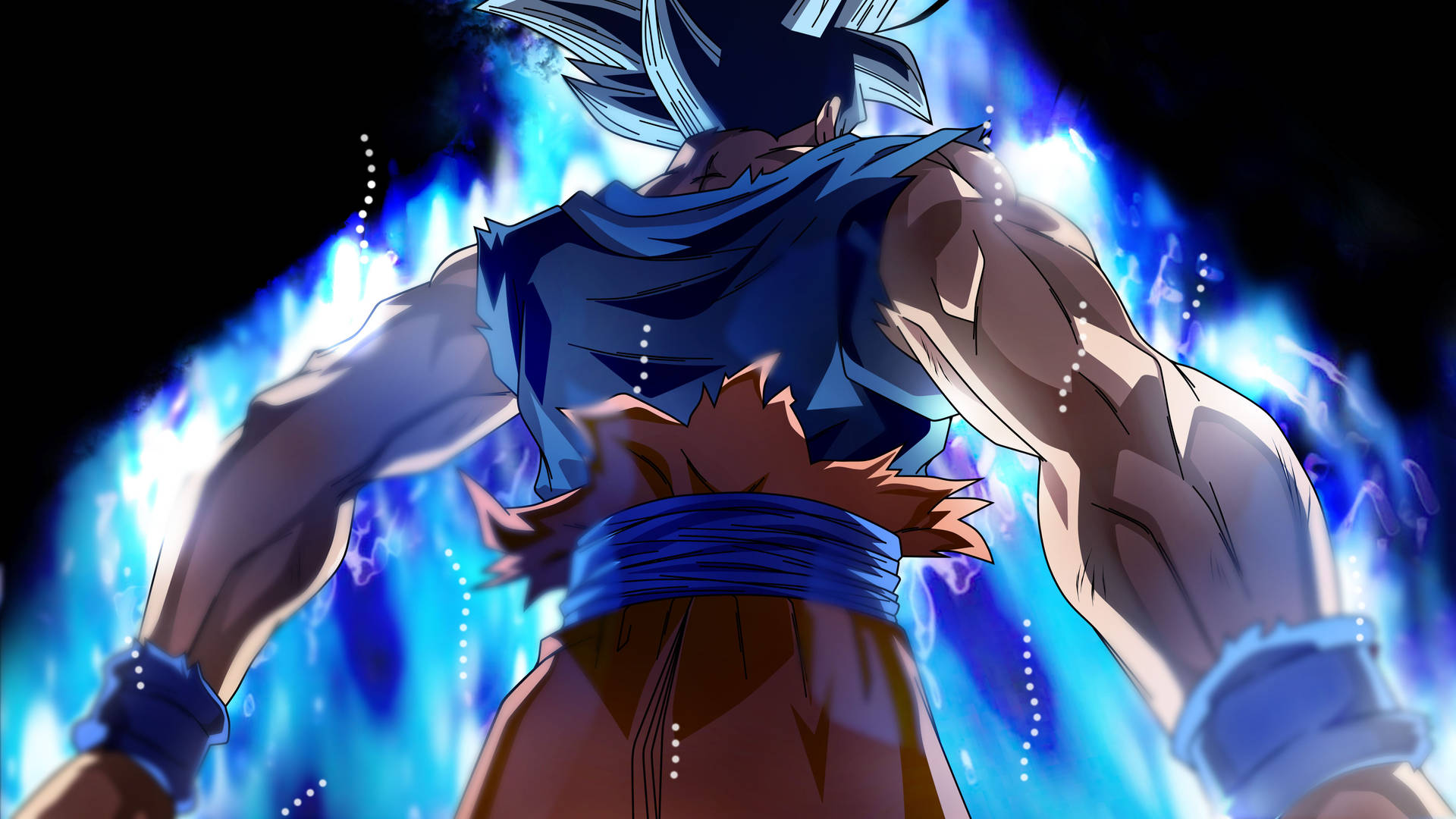 Hình nền Son Goku trong trạng thái biến hình Super Saiyan.