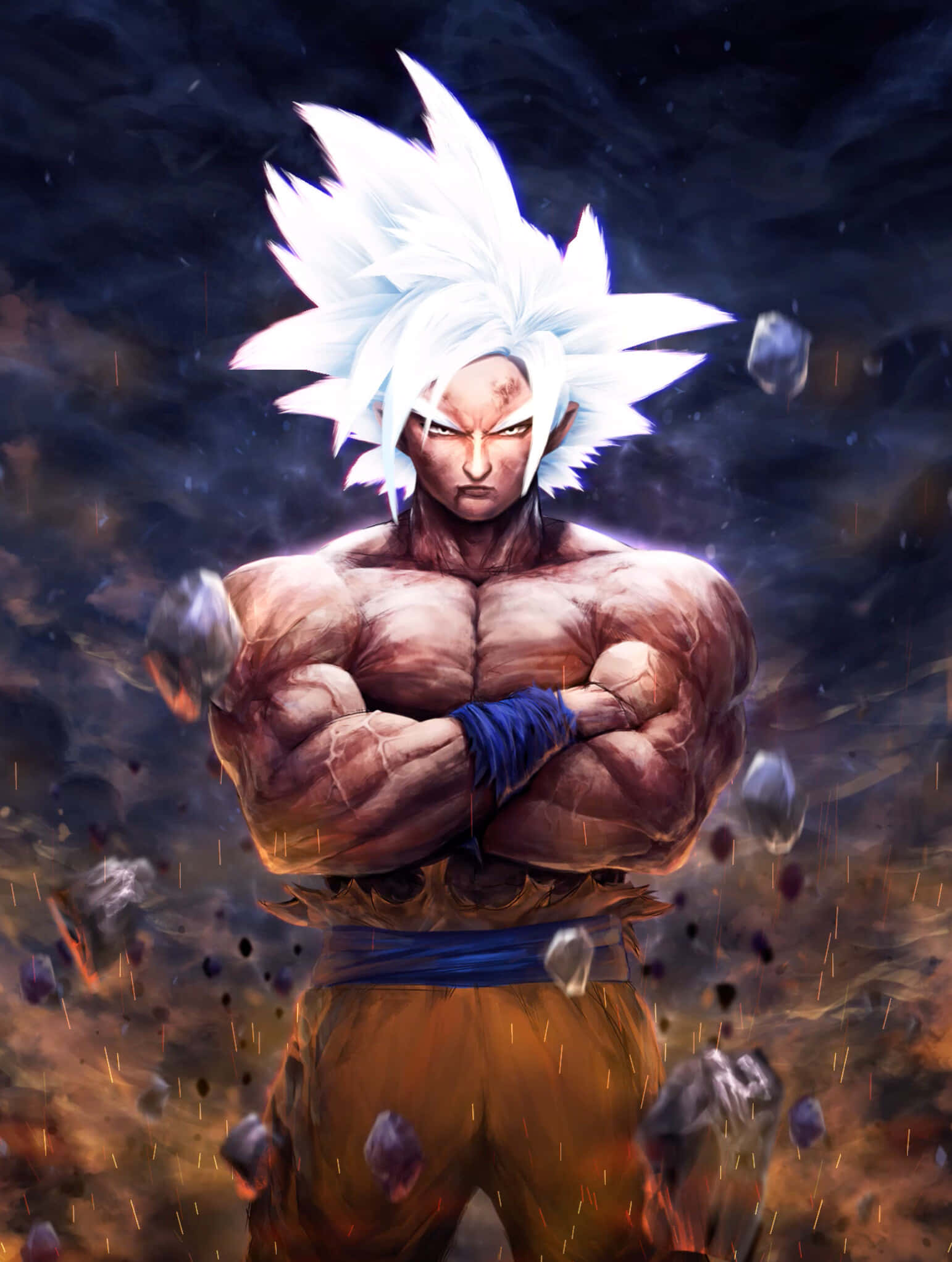 Goku khai mở Tự Tại Cực Ý Hình nền