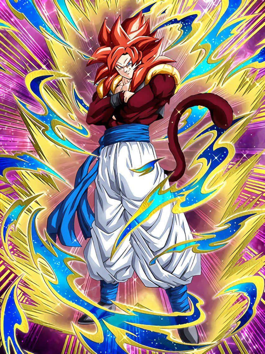 Goku Khoanh Tay Siêu Saiyan 4 Hình nền