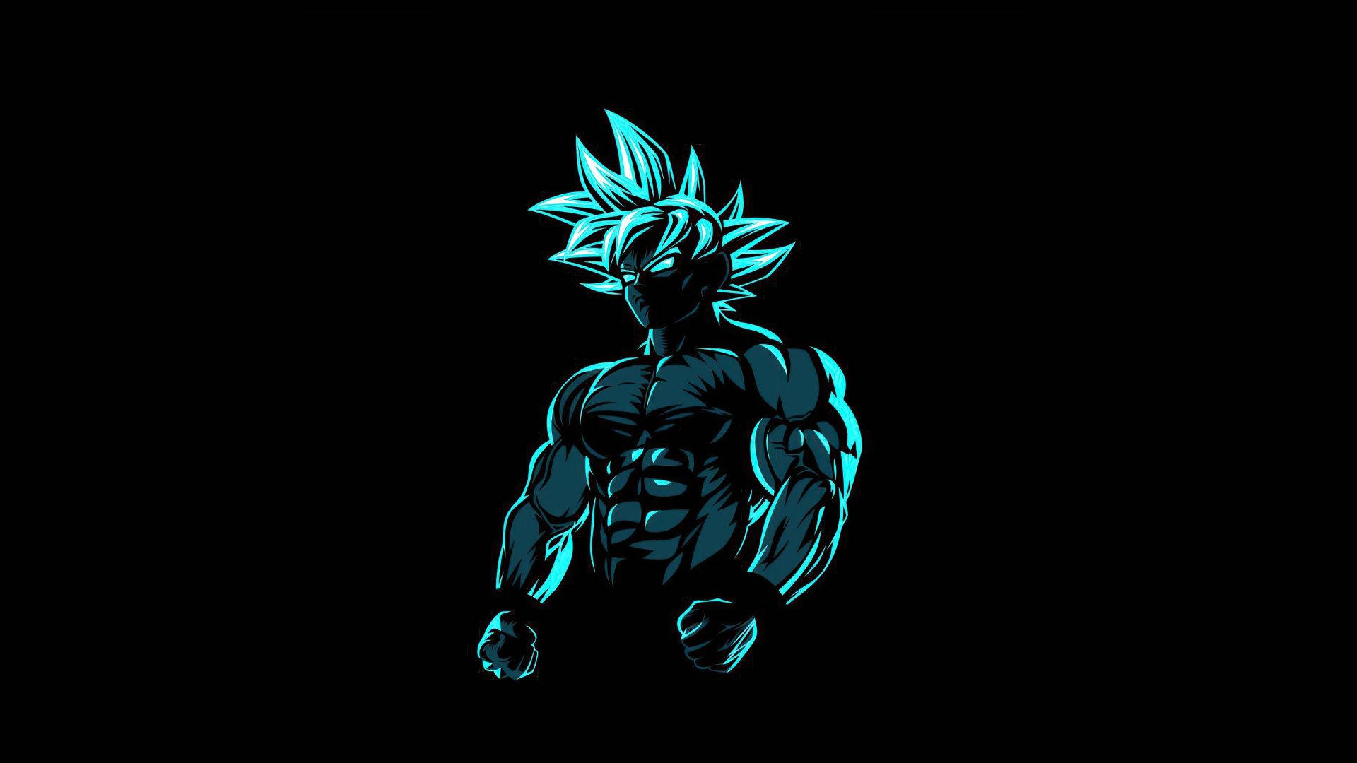 Goku Phong Cách Anime Tối Màn Hình Máy Tính Hình nền