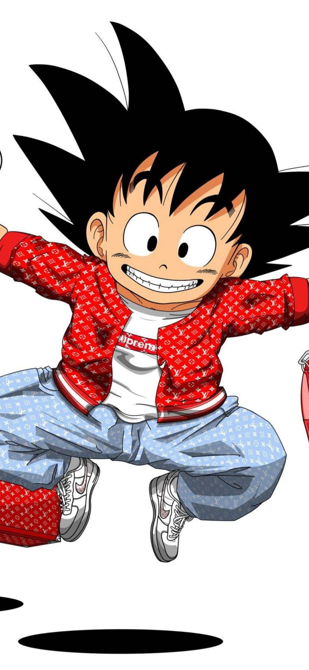 Goku Supreme Dễ Thương Đang Nhảy Hình nền