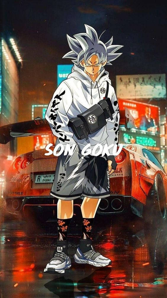 Goku Swag Giữa Phố Hình nền