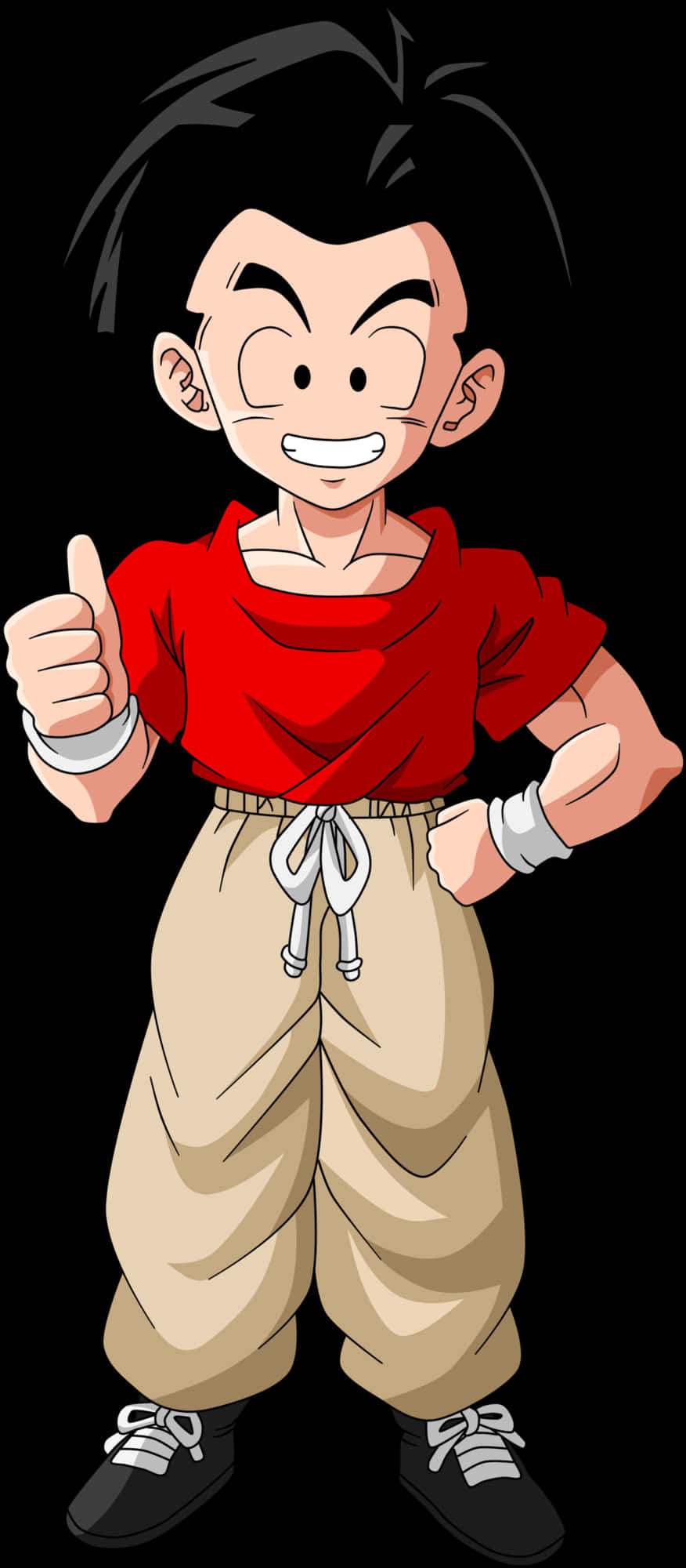 Goku trẻ tuổi giơ ngón cái Hình nền