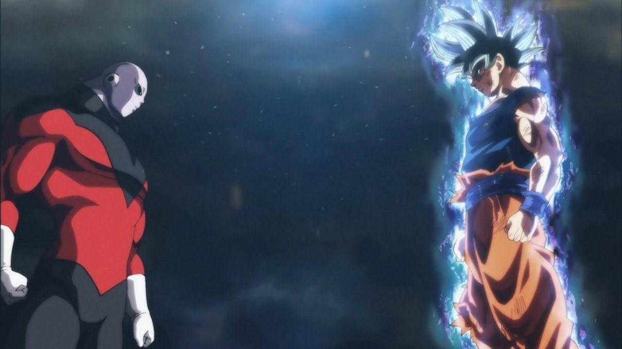 Goku Tự Tại Cực Ý Đối Đầu Jiren Hình nền