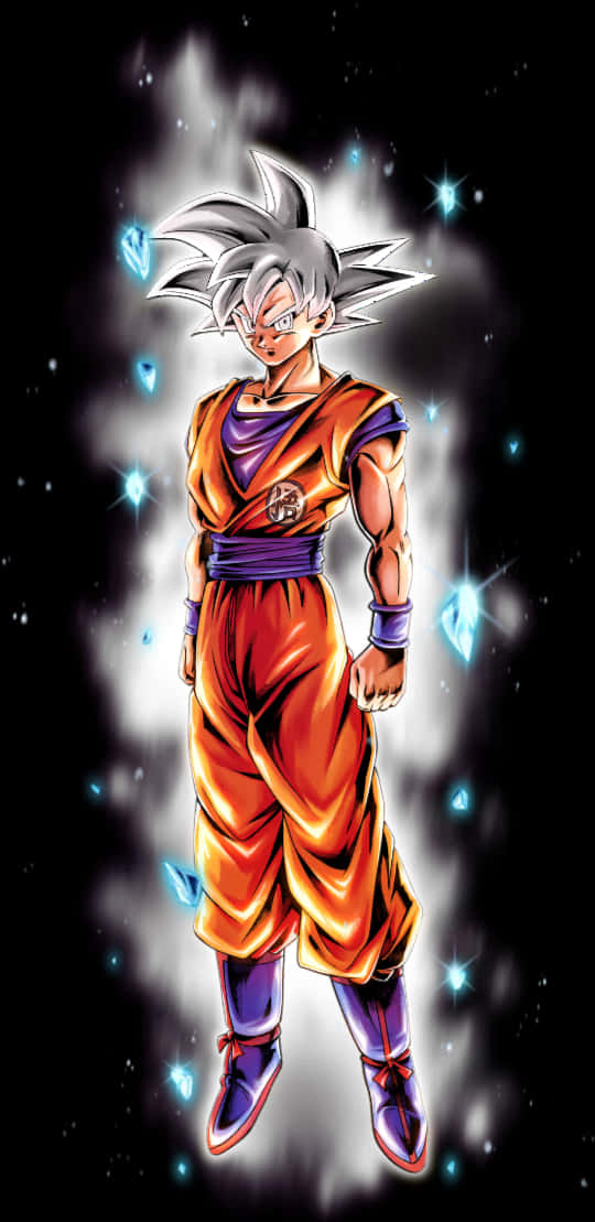Goku Tự Tại Cực Ý Hào Quang Vũ Trụ Hình nền