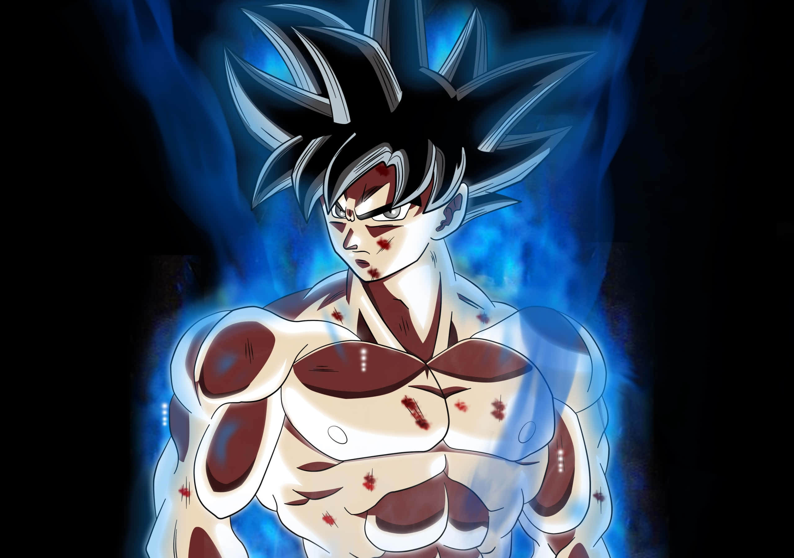 Goku tung tuyệt kỹ Tự Tại Cực Ý Hình nền