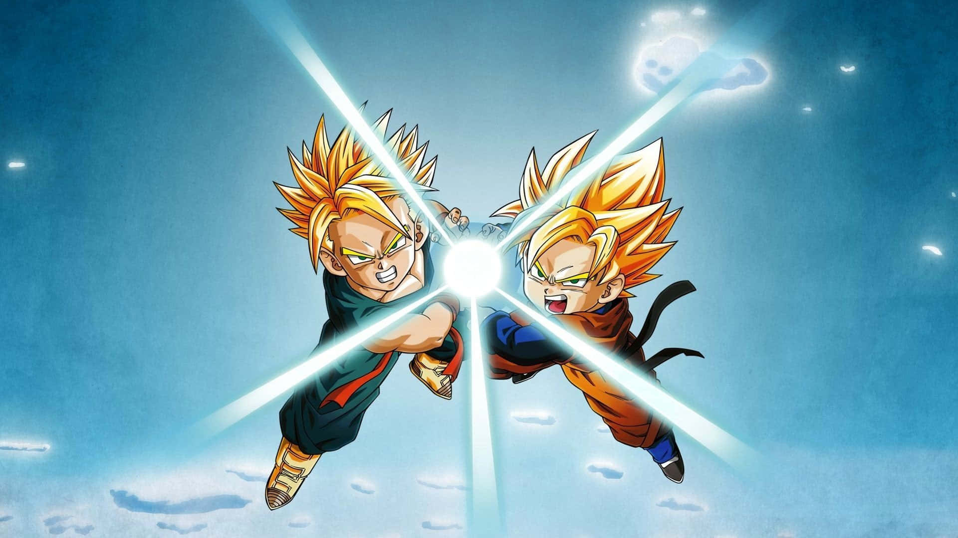 Goku và Vegeta giao tranh dữ dội trong Dragon Ball Z Hình nền